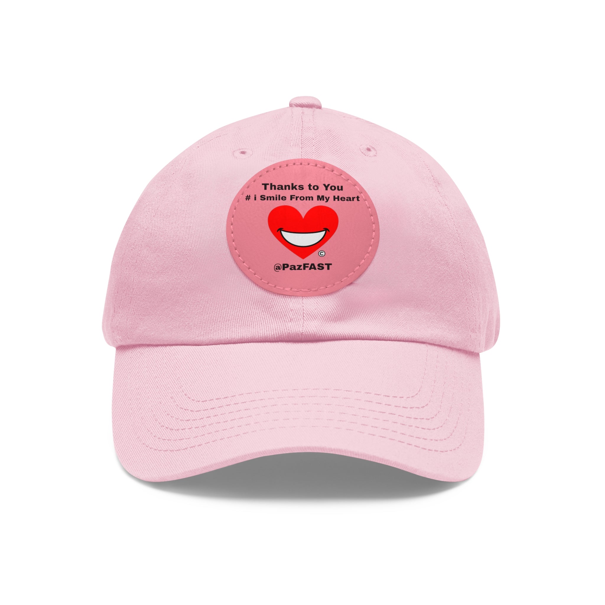 Dad Hat with Leather Patch (Round) | Extend Total *Kindness with "Paz FAST, The Love Solution" - The Love Solution