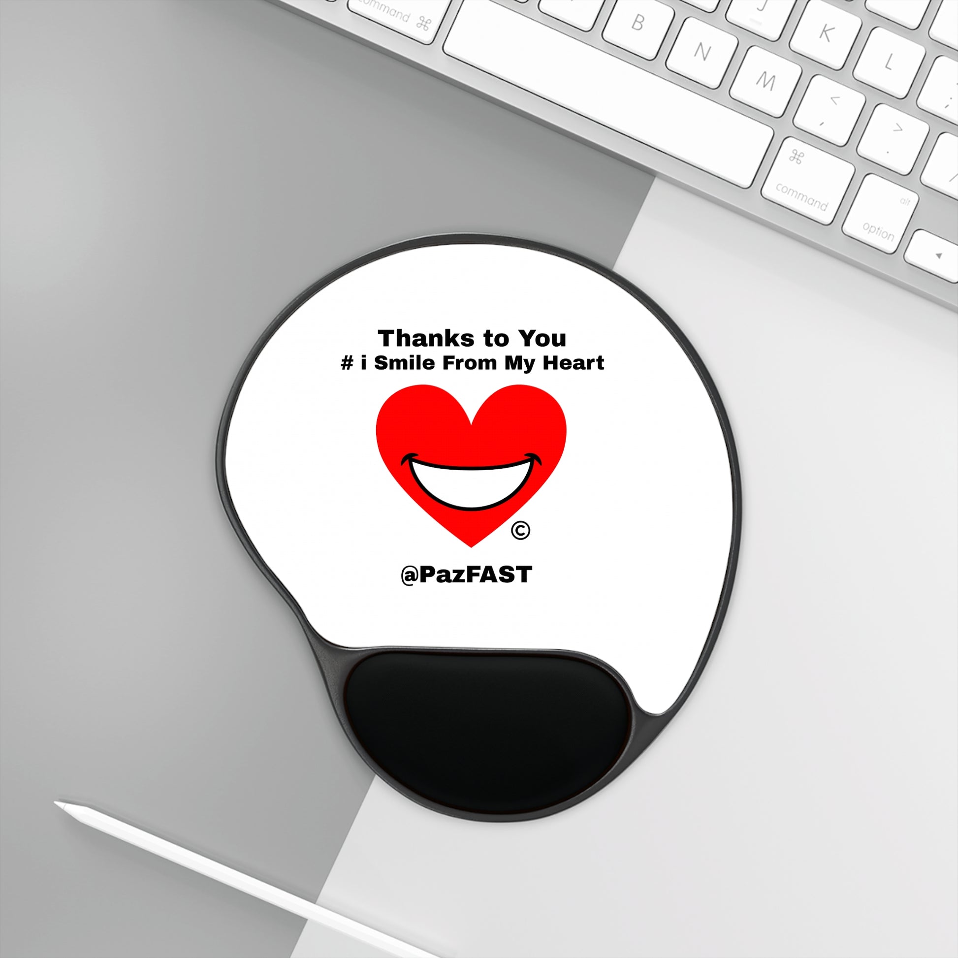 Mouse Pad With Wrist Rest | Extend Total *Kindness with "Paz FAST, The Love Solution" - The Love Solution