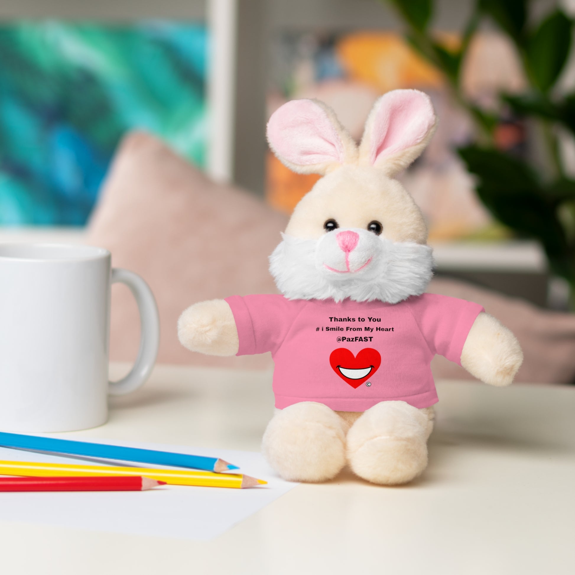 Stuffed Animals with Tee | Extend Total *Kindness with "Paz FAST, The Love Solution" - The Love Solution