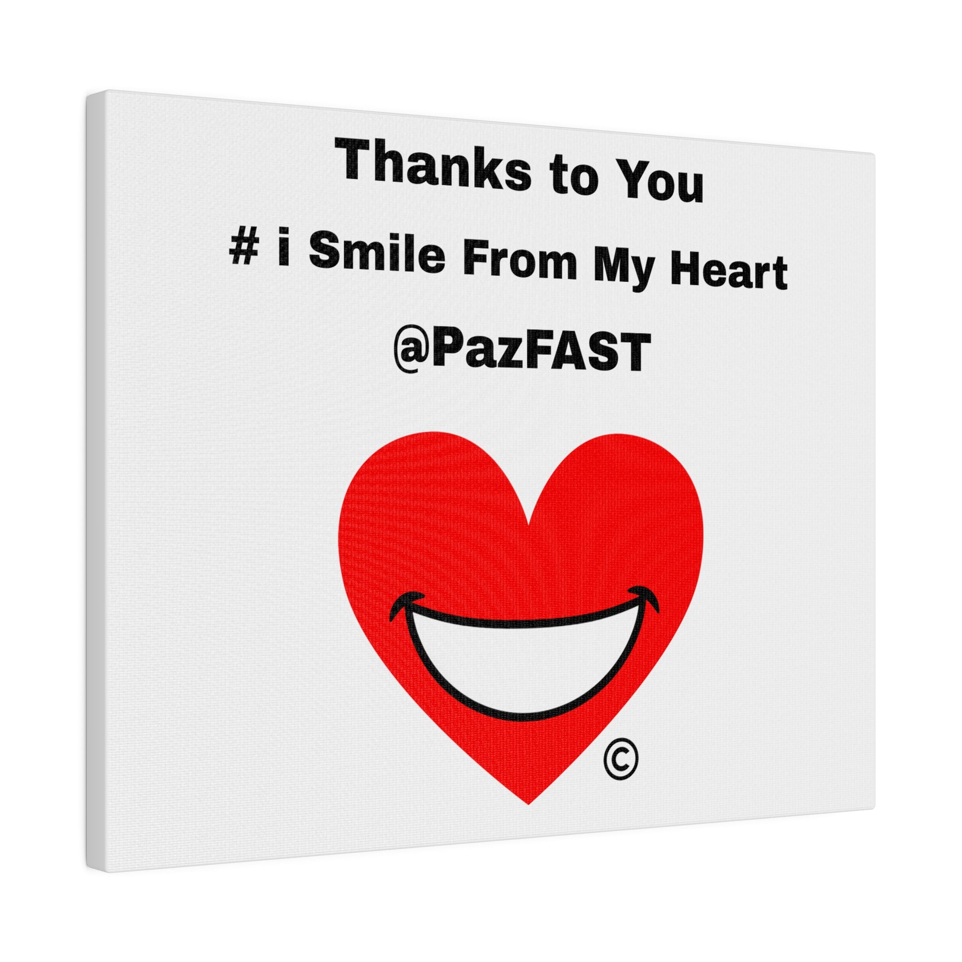 Matte Canvas, Stretched, 0.75" | Extend Total *Kindness with "Paz FAST, The Love Solution" - The Love Solution