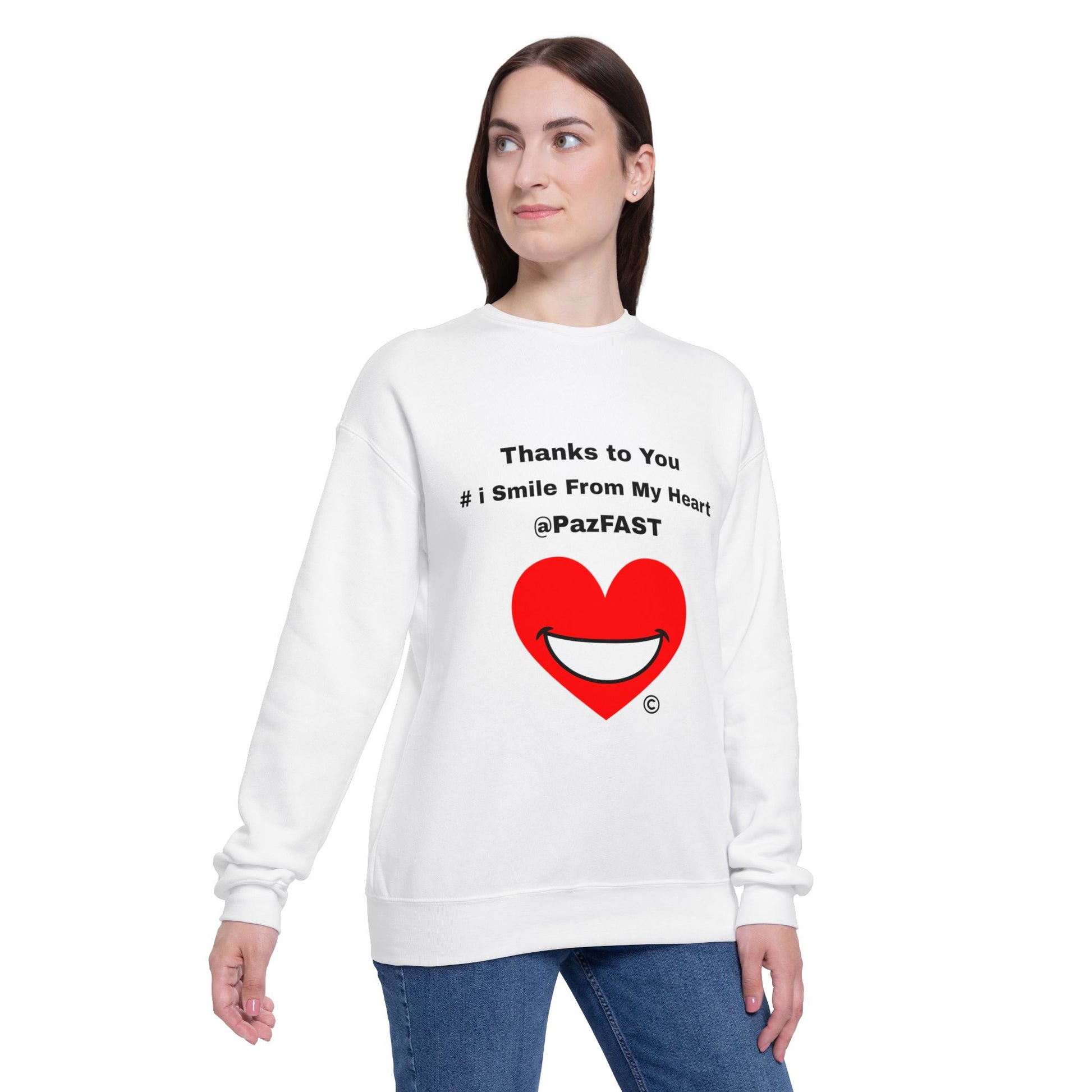 Unisex Drop Shoulder Sweatshirt | Extend Total *Kindness with "Paz FAST, The Love Solution" - The Love Solution