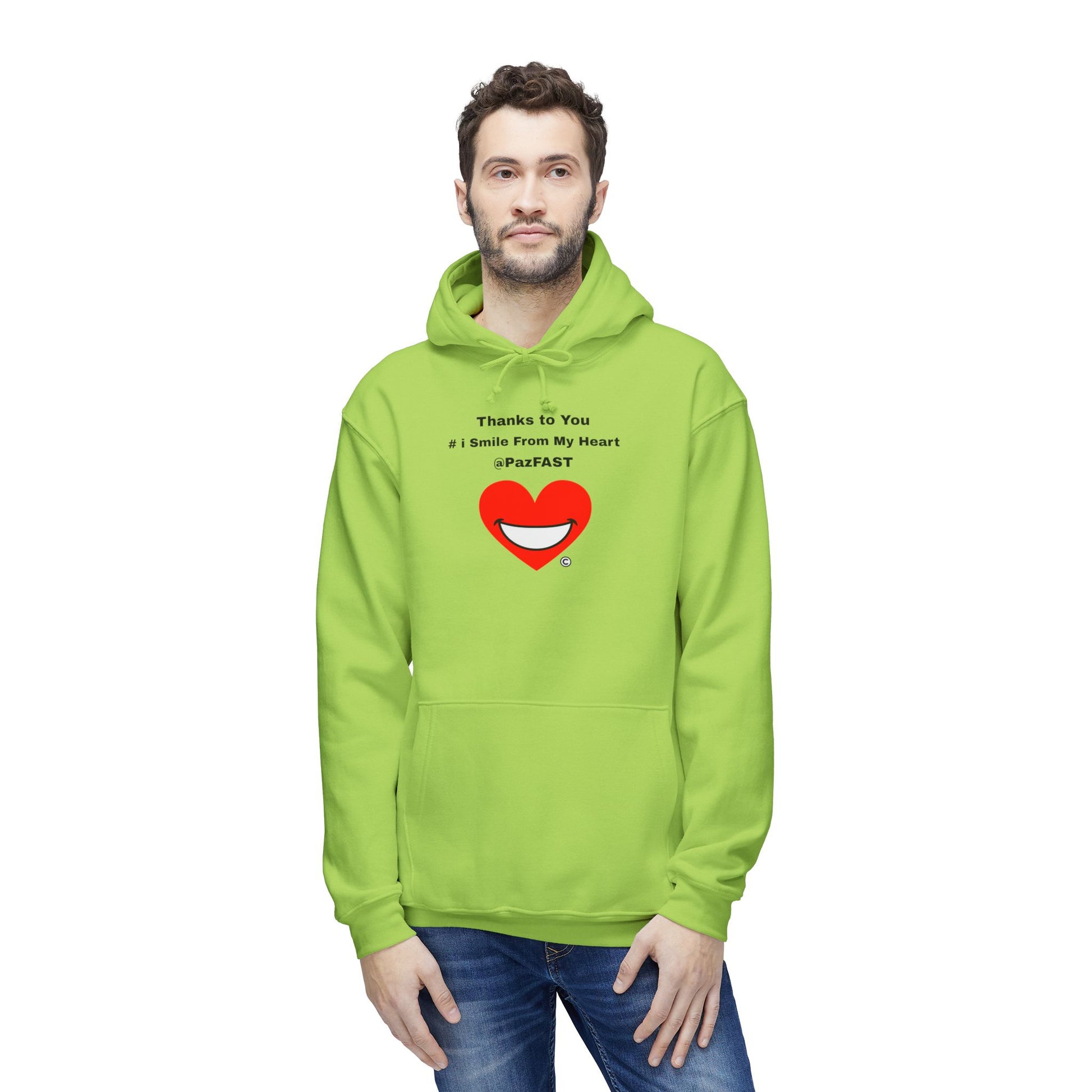 Unisex Hooded Sweatshirt, Made in US | Extend Total *Kindness with "Paz FAST, The Love Solution" - The Love Solution