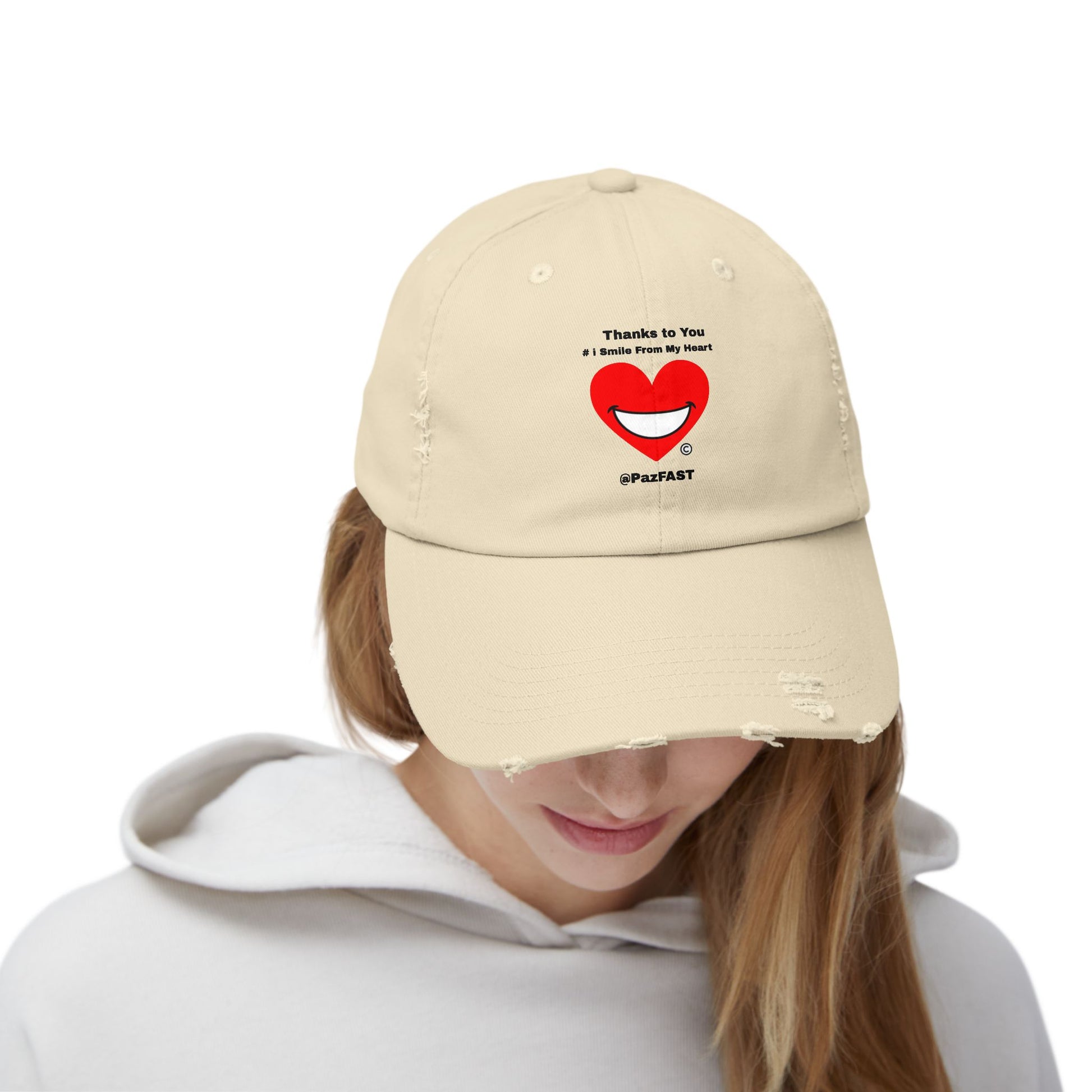 Unisex Distressed Cap | Extend Total *Kindness with "Paz FAST, The Love Solution" - The Love Solution