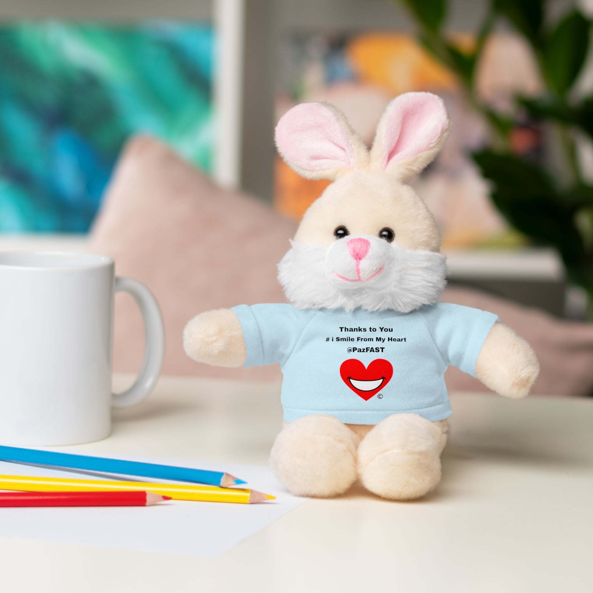 Stuffed Animals with Tee | Extend Total *Kindness with "Paz FAST, The Love Solution" - The Love Solution