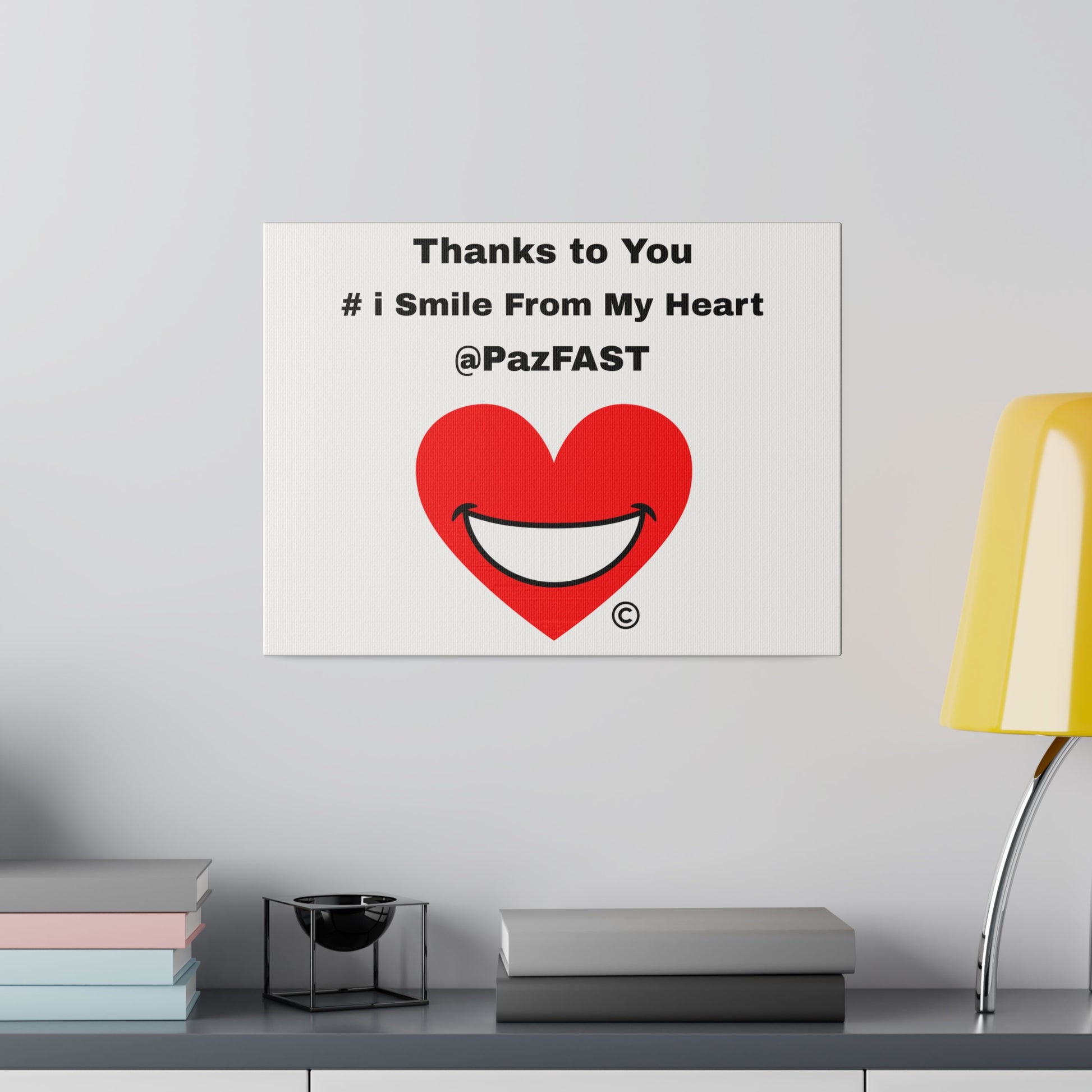 Matte Canvas, Stretched, 0.75" | Extend Total *Kindness with "Paz FAST, The Love Solution" - The Love Solution