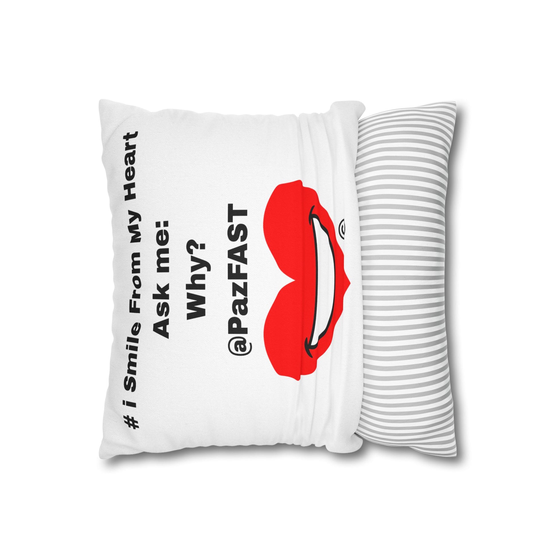 Spun Polyester Square Pillowcase | Extend Total *Kindness with "Paz FAST, The Love Solution" - The Love Solution