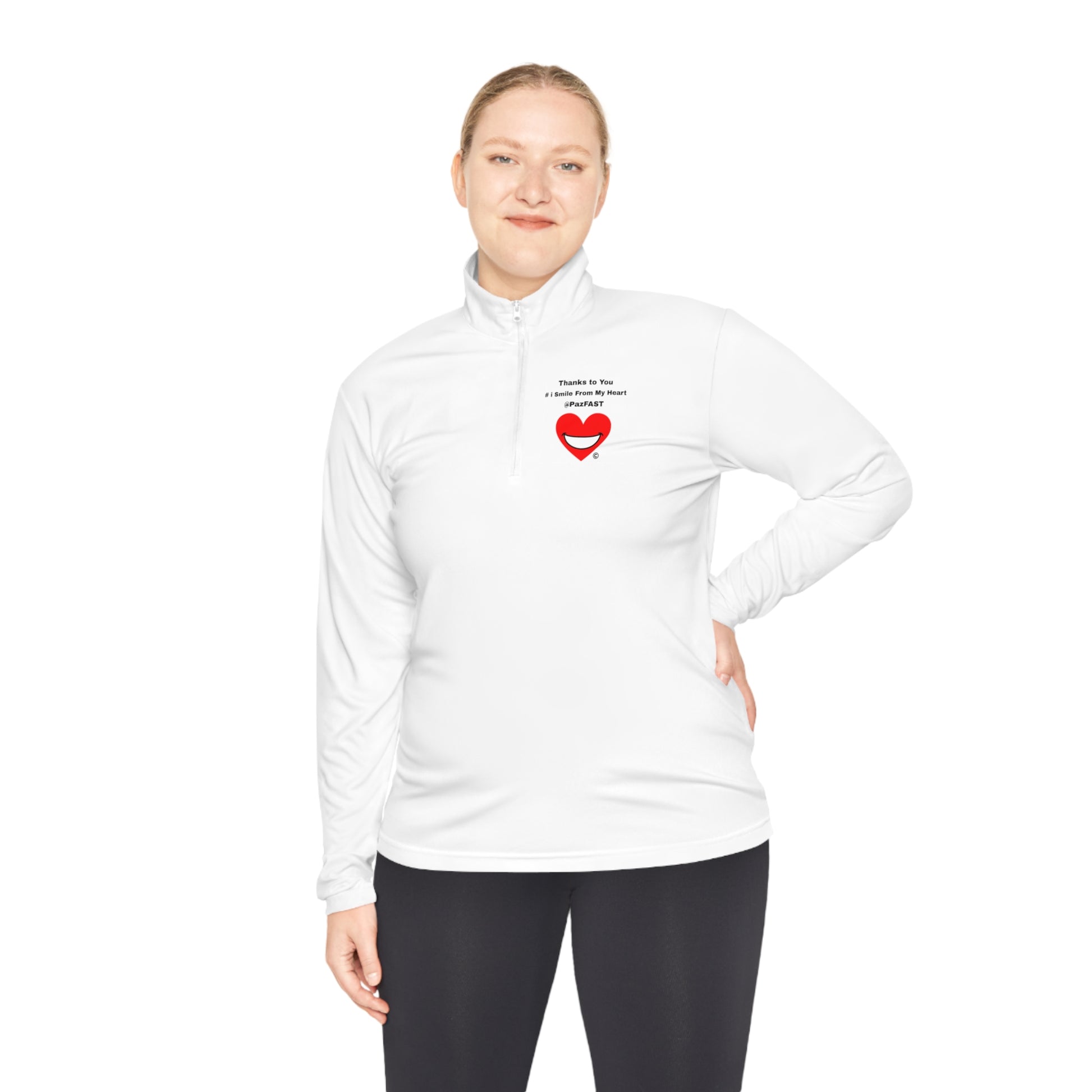 Unisex Quarter-Zip Pullover | Extend Total *Kindness with "Paz FAST, The Love Solution" - The Love Solution