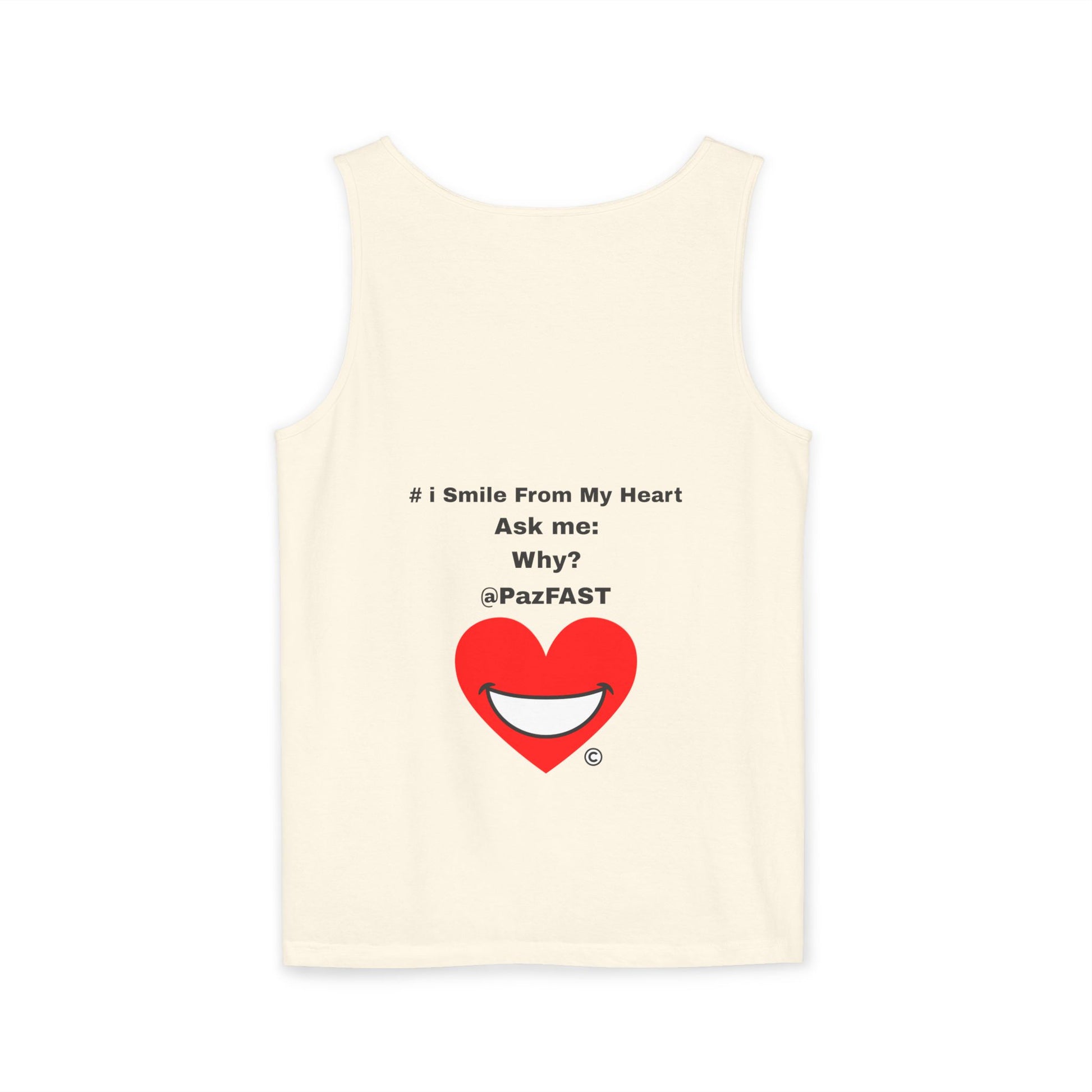 Unisex Garment-Dyed Tank Top | Extend Total *Kindness with "Paz FAST, The Love Solution" - The Love Solution