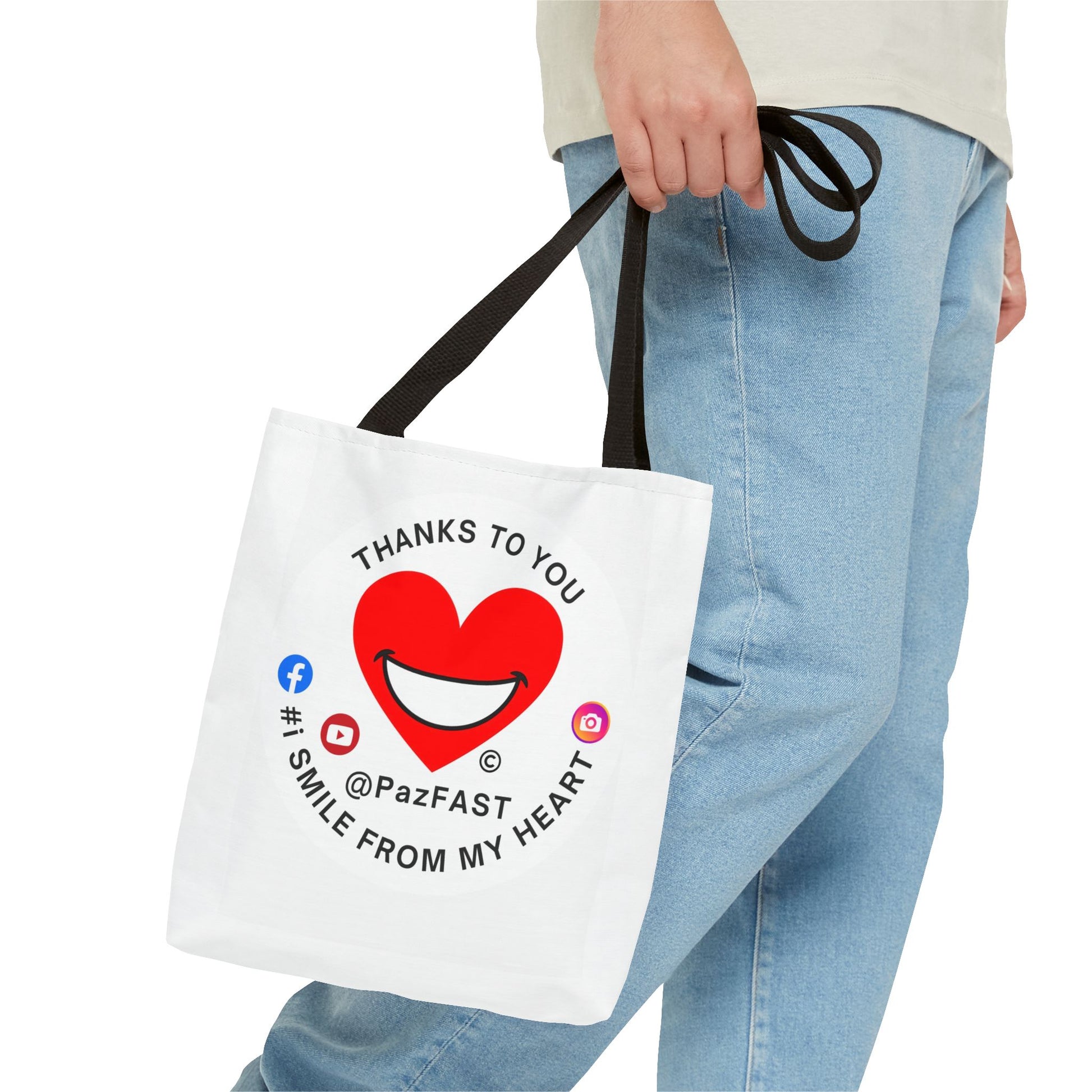 Tote Bag (AOP) | Extend Total *Kindness with "Paz FAST, The Love Solution" - The Love Solution