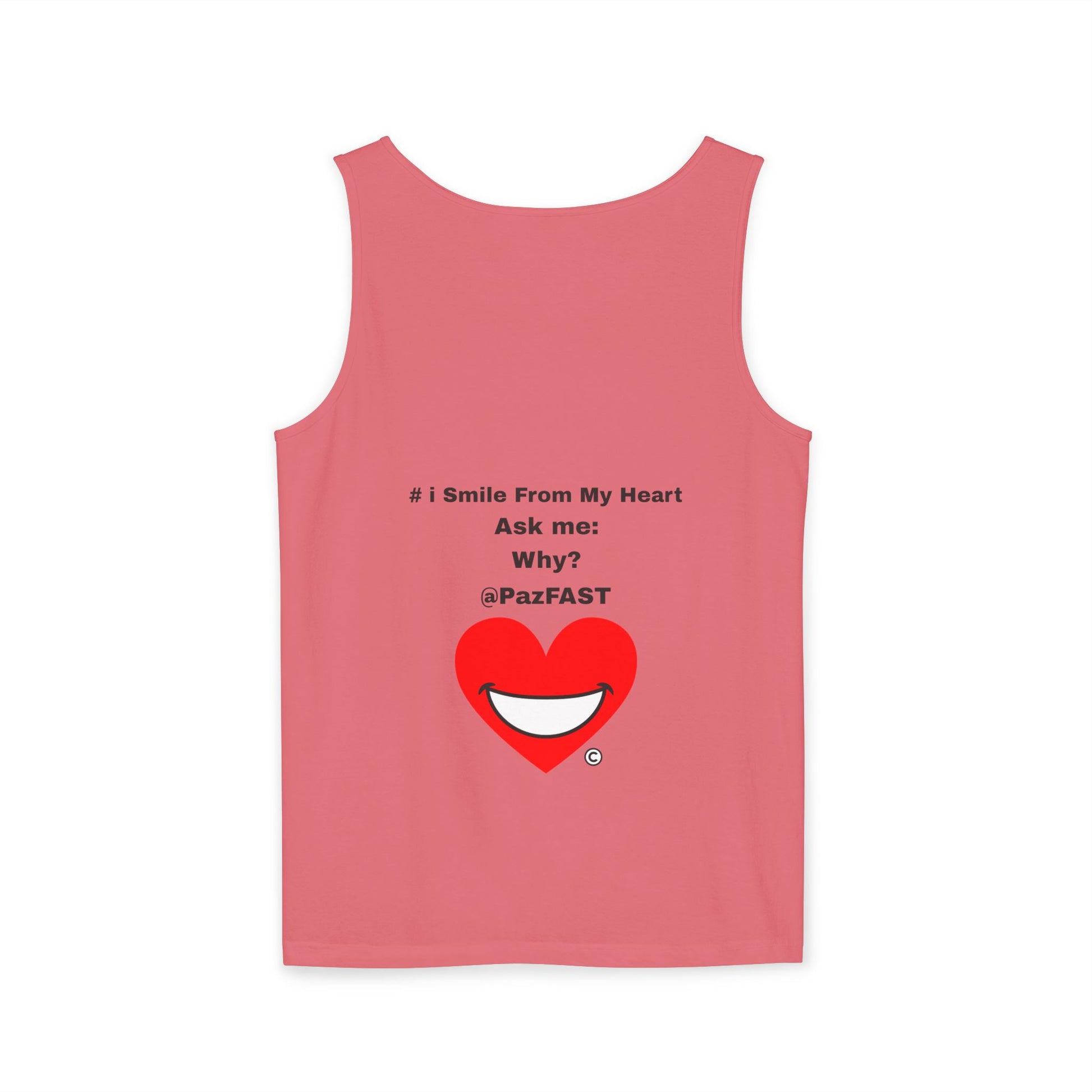 Unisex Garment-Dyed Tank Top | Extend Total *Kindness with "Paz FAST, The Love Solution" - The Love Solution