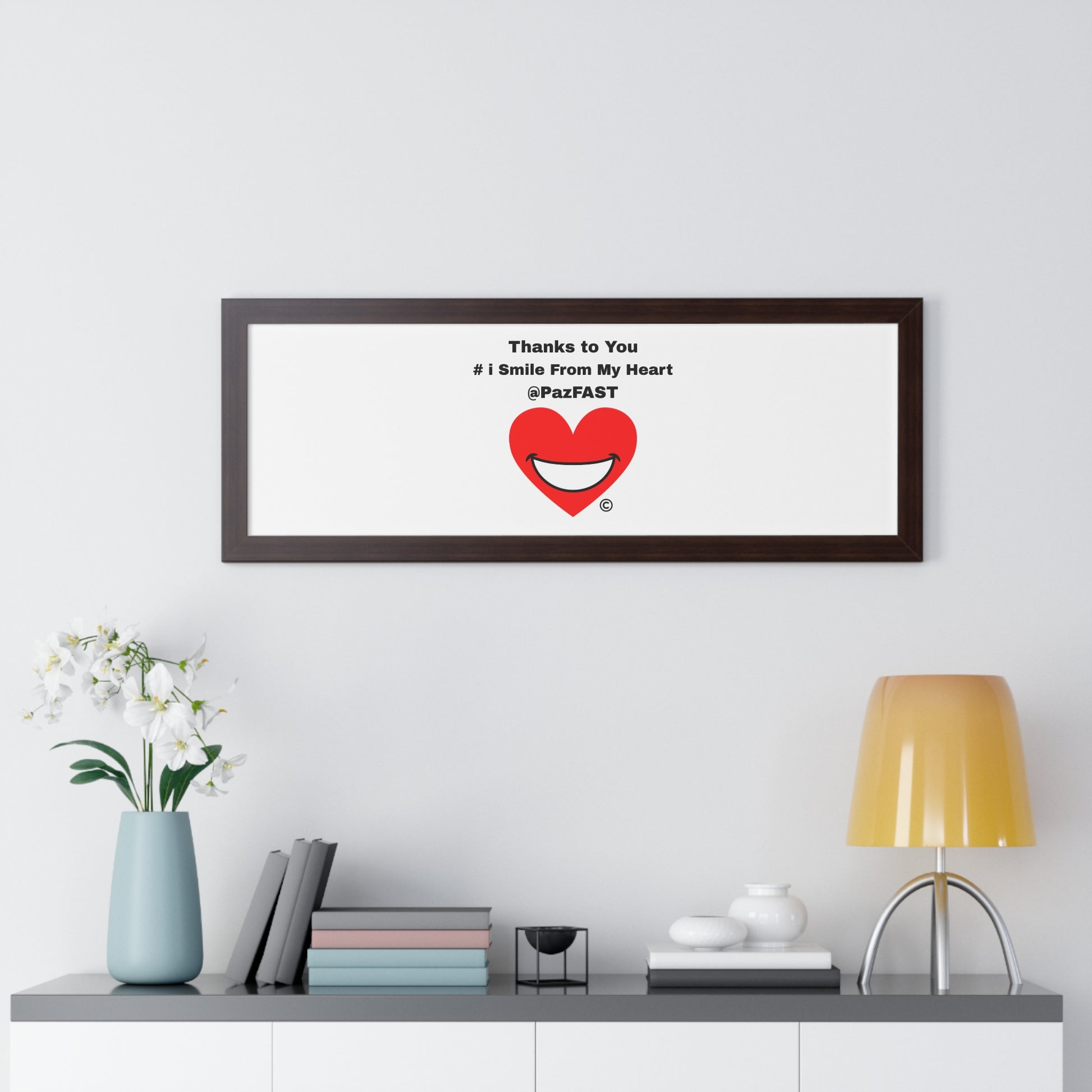 Framed Horizontal Poster | Extend Total *Kindness with "Paz FAST, The Love Solution" - The Love Solution