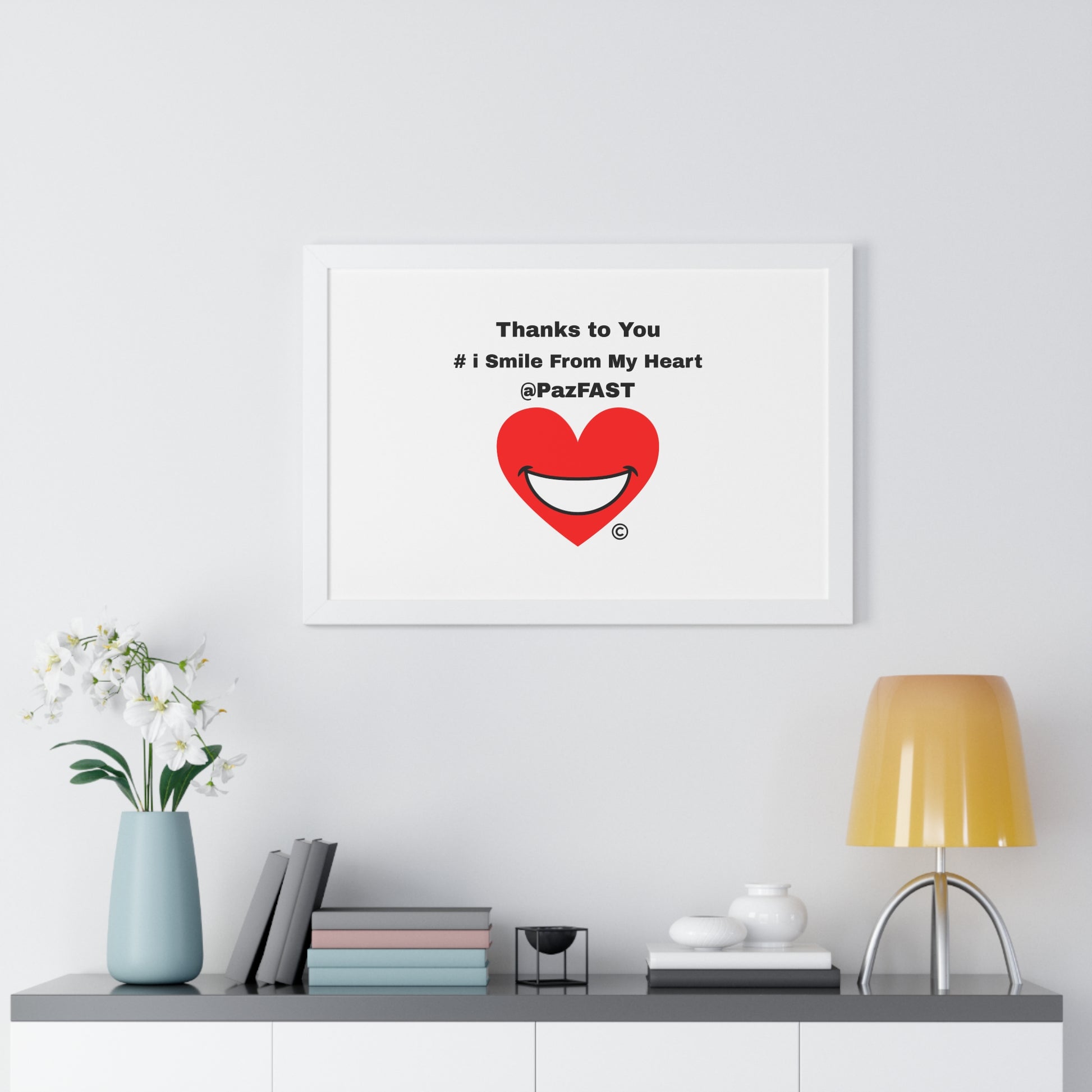 Framed Horizontal Poster | Extend Total *Kindness with "Paz FAST, The Love Solution" - The Love Solution