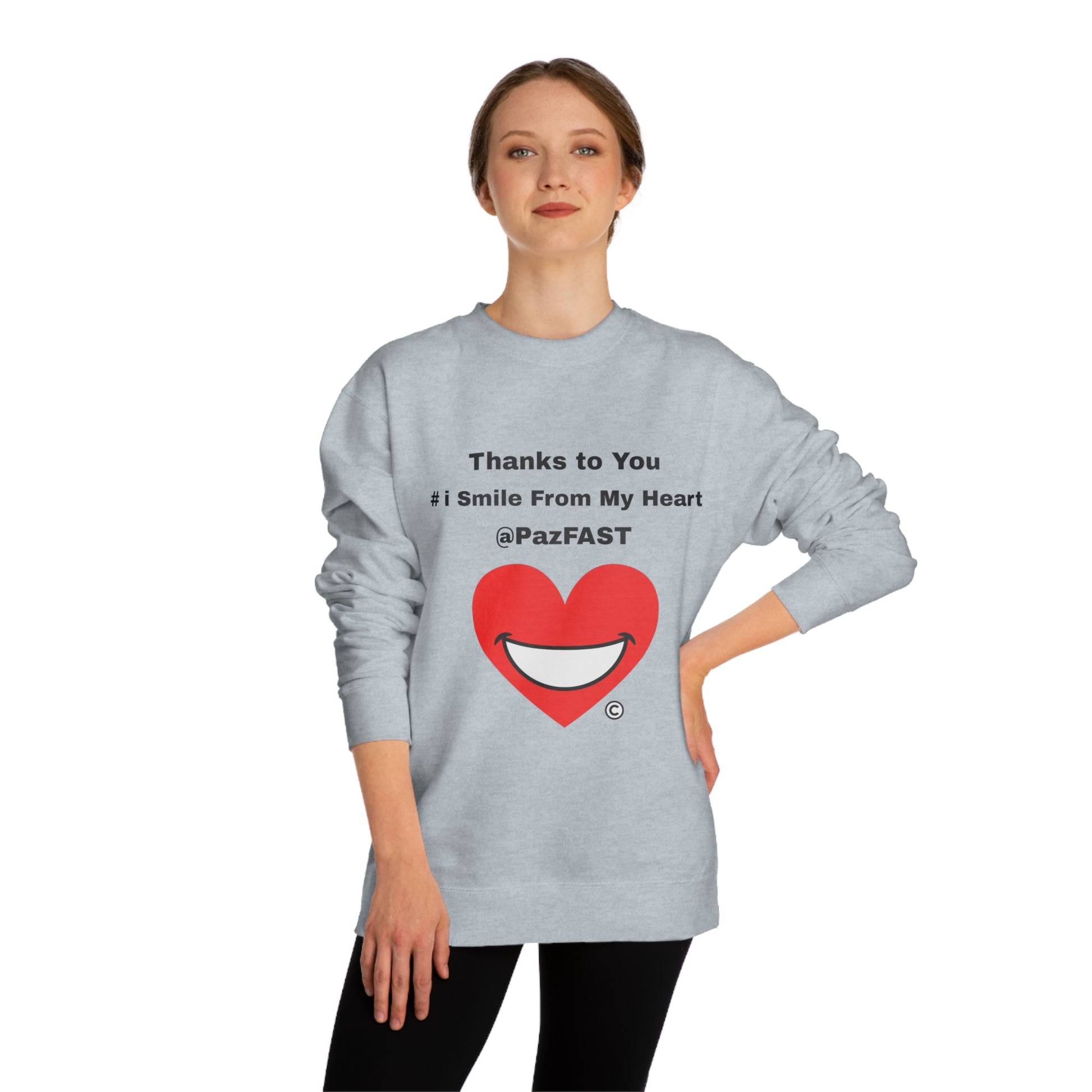 Unisex Crew Neck Sweatshirt | Extend Total *Kindness with "Paz FAST, The Love Solution" - The Love Solution