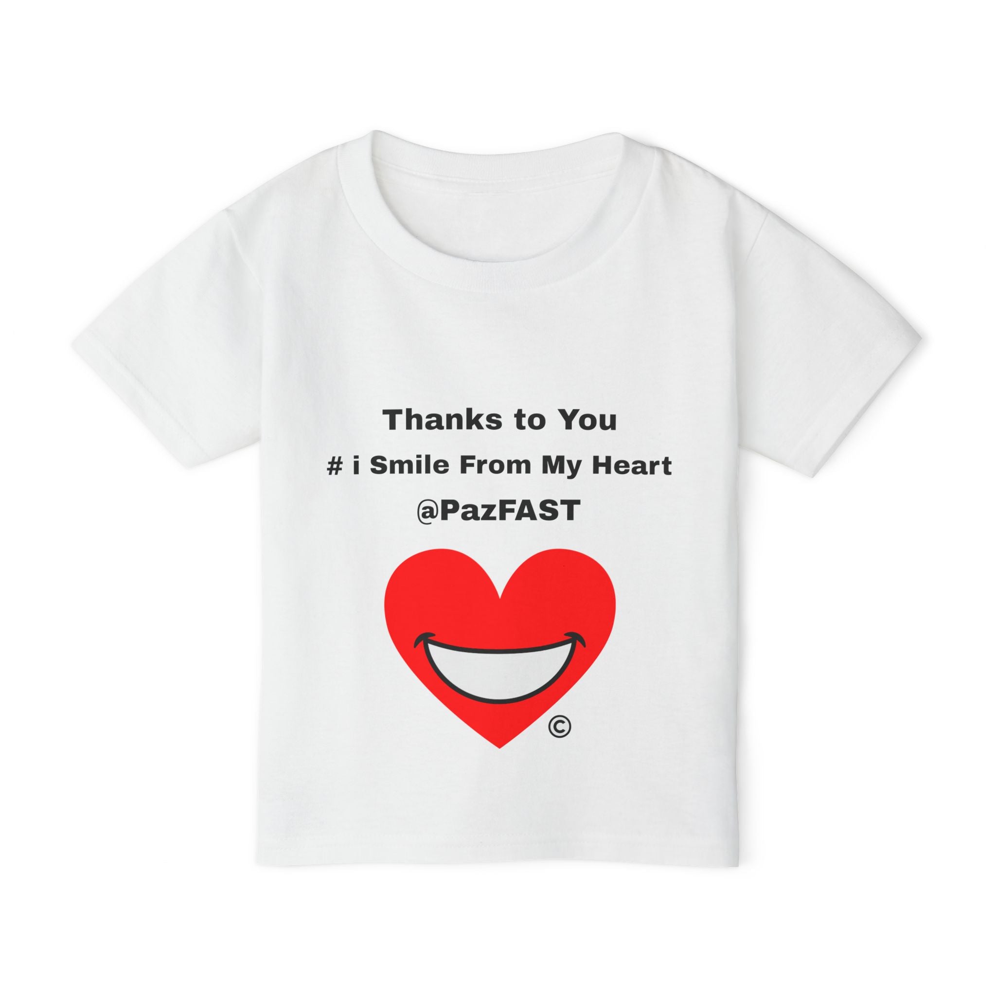 Heavy Cotton™ Toddler T-shirt | Extend Total *Kindness with "Paz FAST, The Love Solution" - The Love Solution