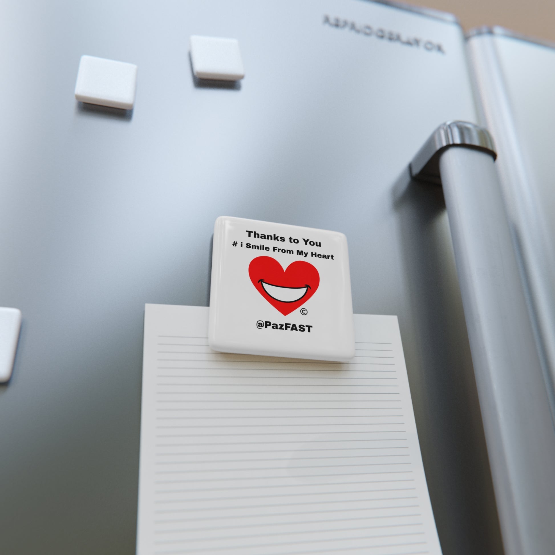 Porcelain Magnet, Square | Extend Total *Kindness with "Paz FAST, The Love Solution" - The Love Solution