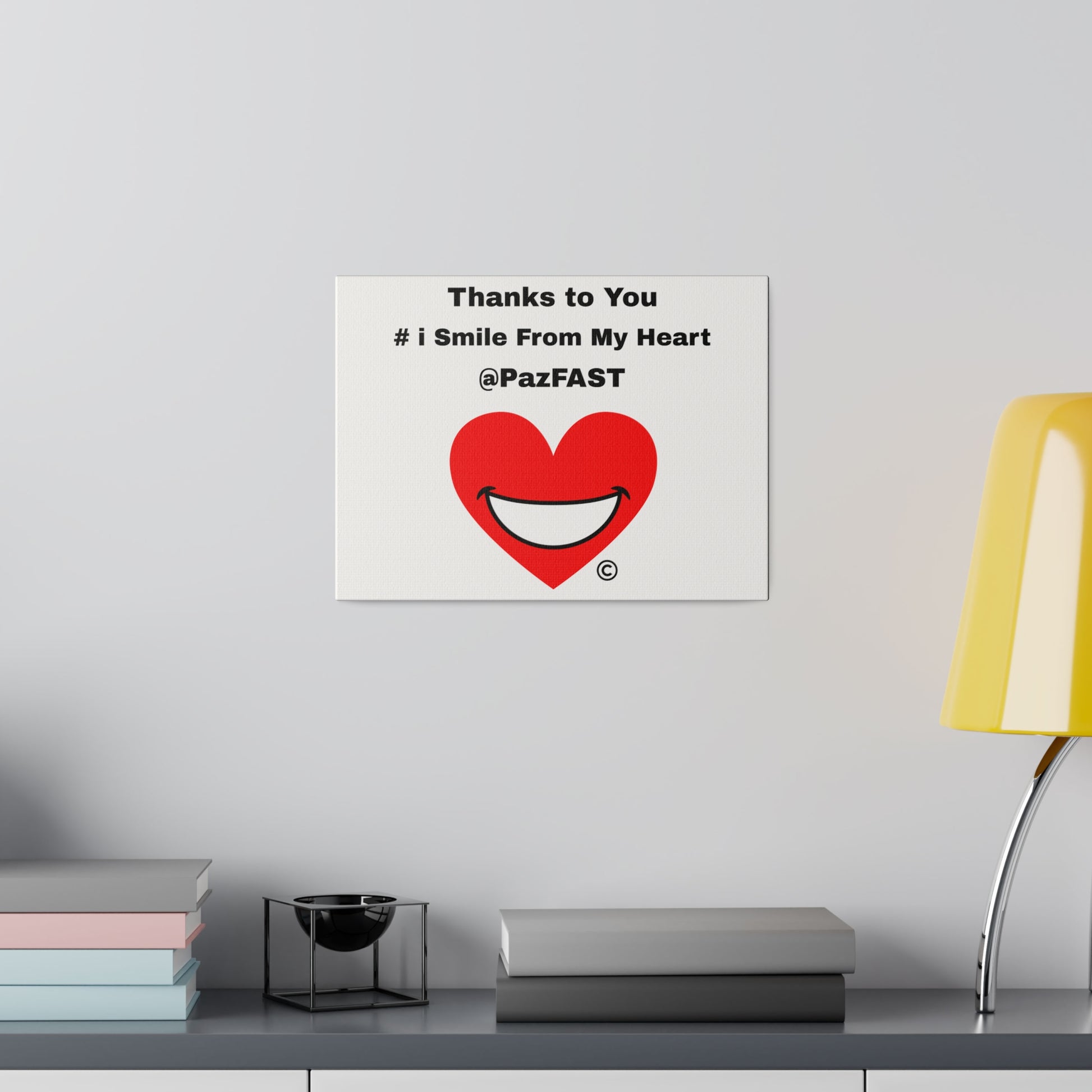 Matte Canvas, Stretched, 0.75" | Extend Total *Kindness with "Paz FAST, The Love Solution" - The Love Solution