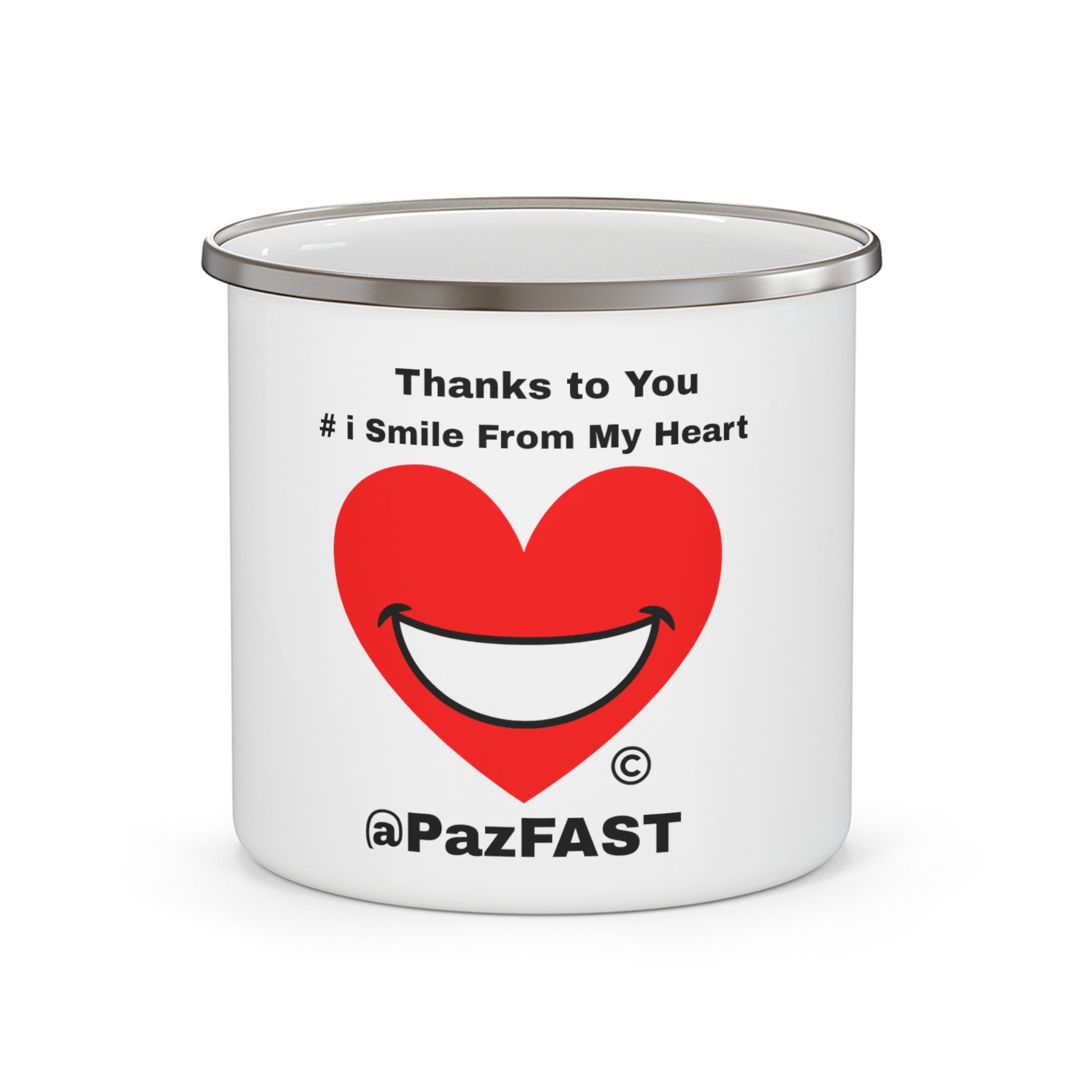 Enamel Camping Mug | Extend Total *Kindness with "Paz FAST, The Love Solution" - The Love Solution