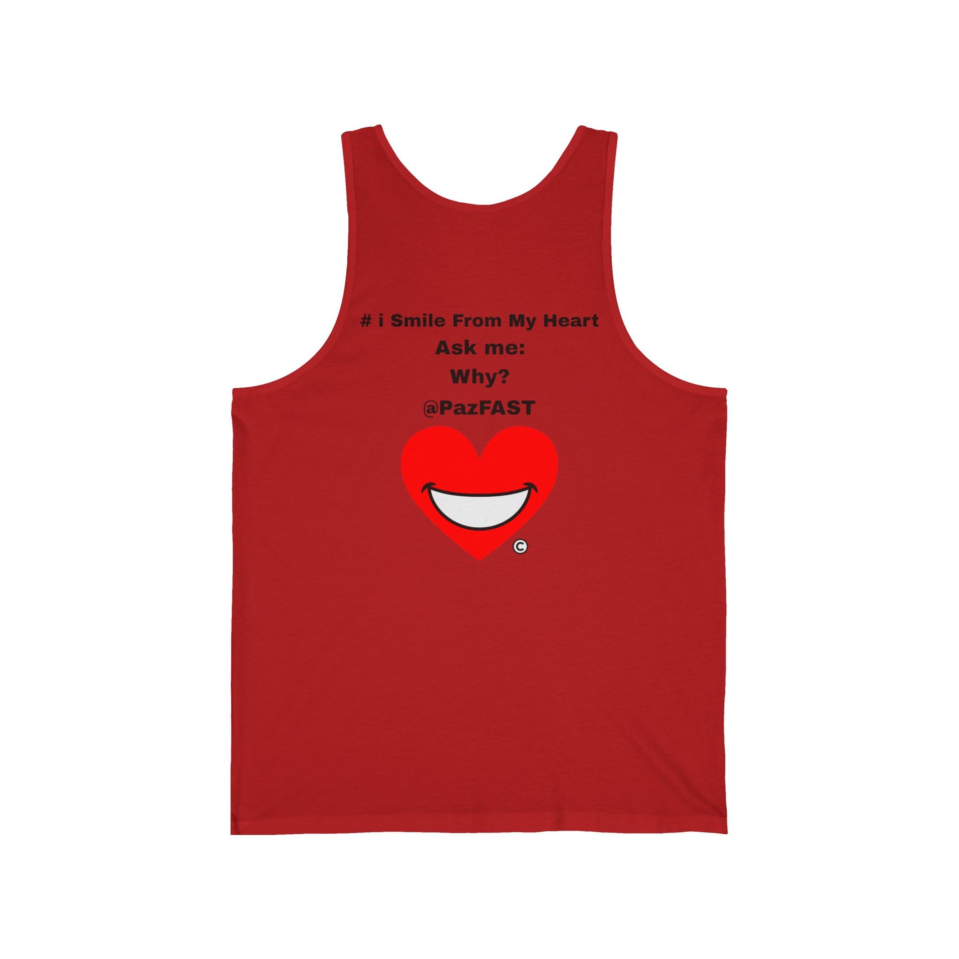 Unisex Jersey Tank | Extend Total *Kindness with "Paz FAST, The Love Solution" - The Love Solution