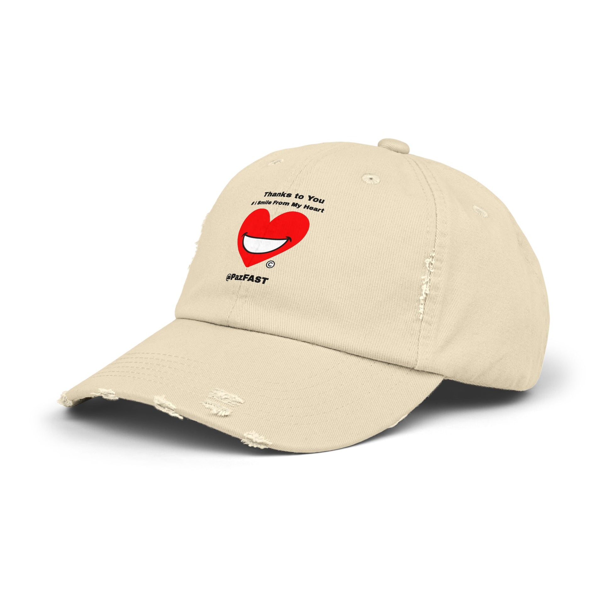 Unisex Distressed Cap | Extend Total *Kindness with "Paz FAST, The Love Solution" - The Love Solution