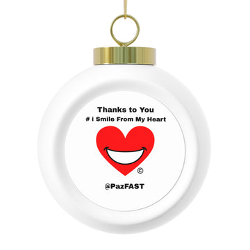 Christmas Ball Ornament | Extend Total *Kindness with "Paz FAST, The Love Solution" - The Love Solution