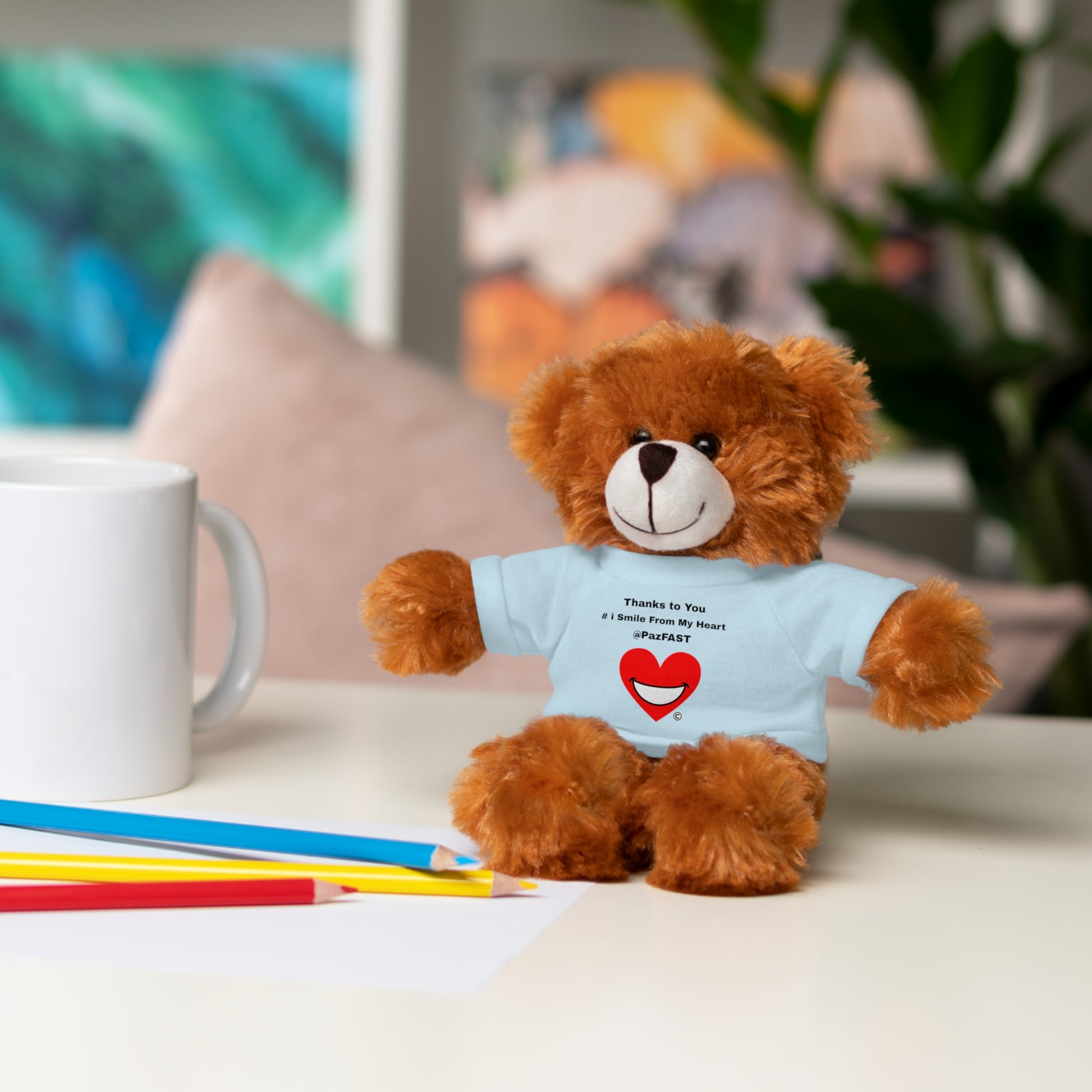 Stuffed Animals with Tee | Extend Total *Kindness with "Paz FAST, The Love Solution" - The Love Solution