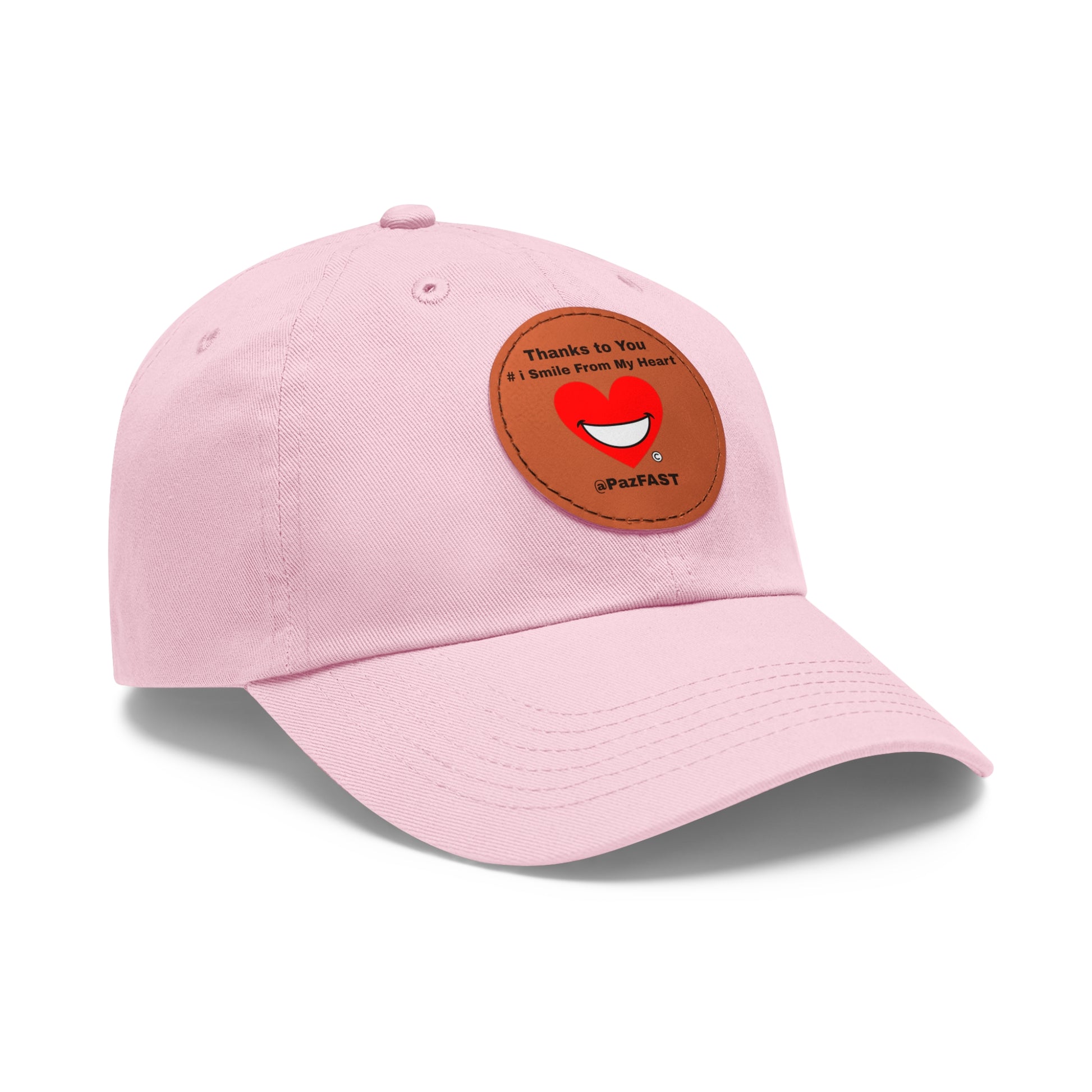 Dad Hat with Leather Patch (Round) | Extend Total *Kindness with "Paz FAST, The Love Solution" - The Love Solution