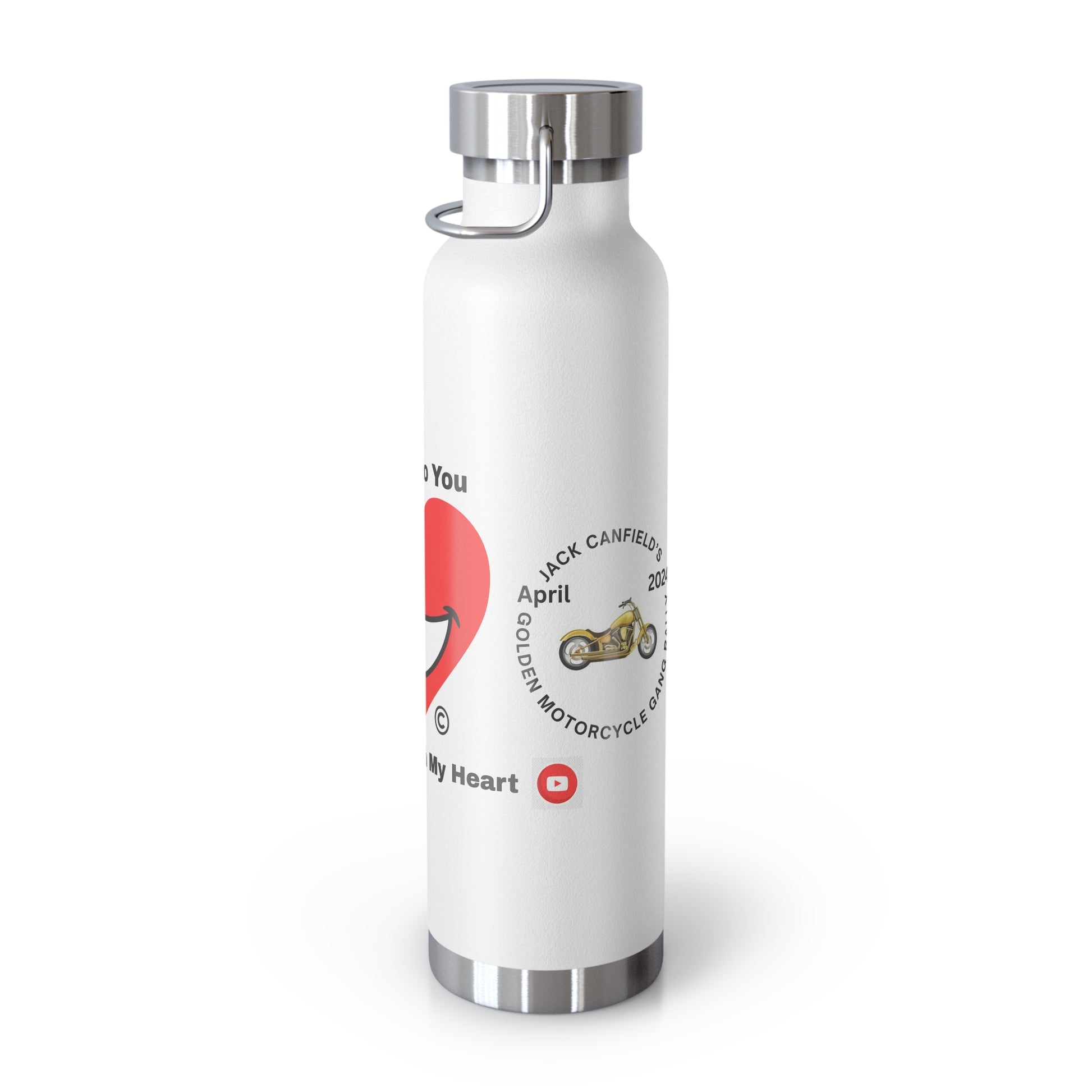 Copper Vacuum Insulated Bottle, 22oz | Extend Total *Kindness with "Paz FAST, The Love Solution" - The Love Solution