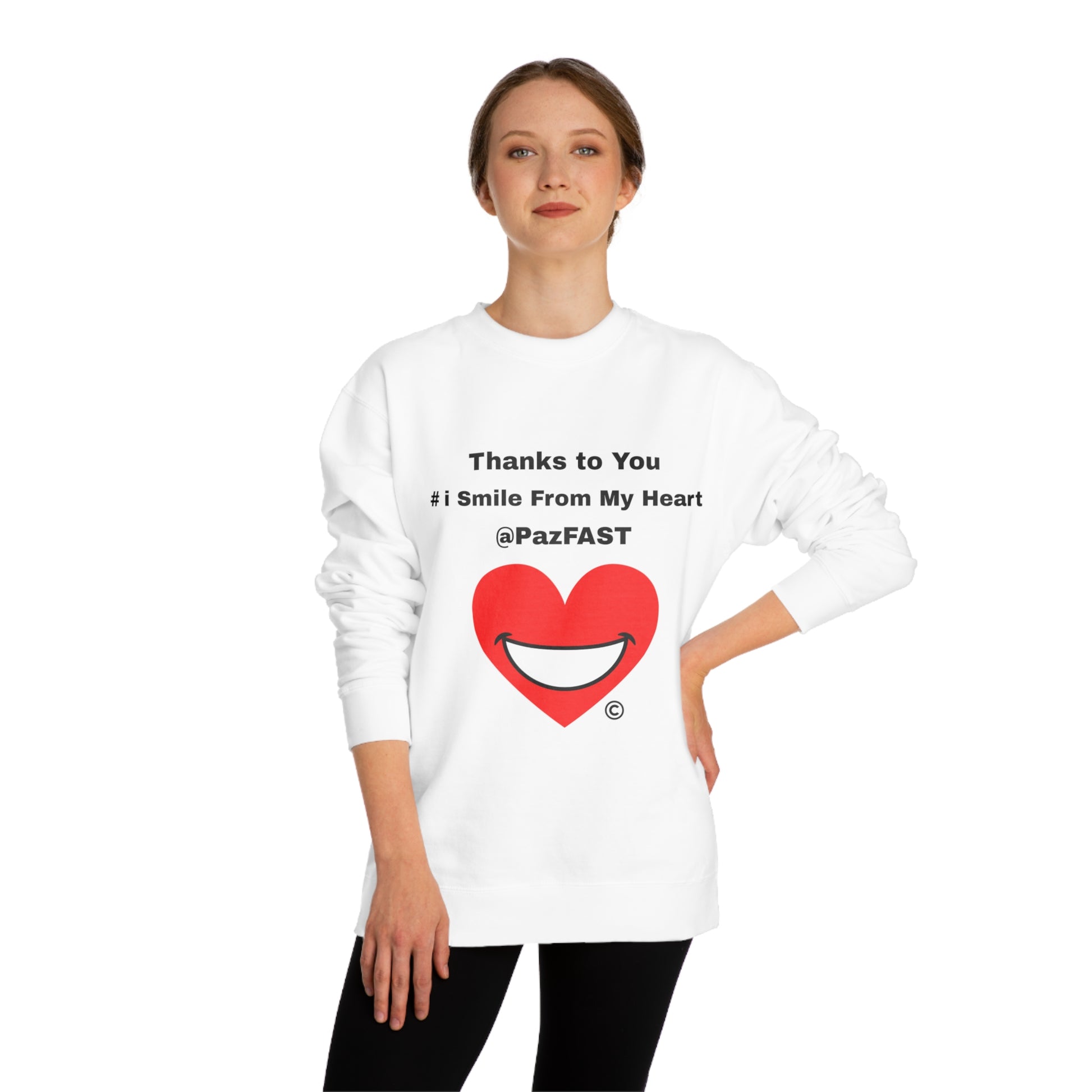 Unisex Crew Neck Sweatshirt | Extend Total *Kindness with "Paz FAST, The Love Solution" - The Love Solution