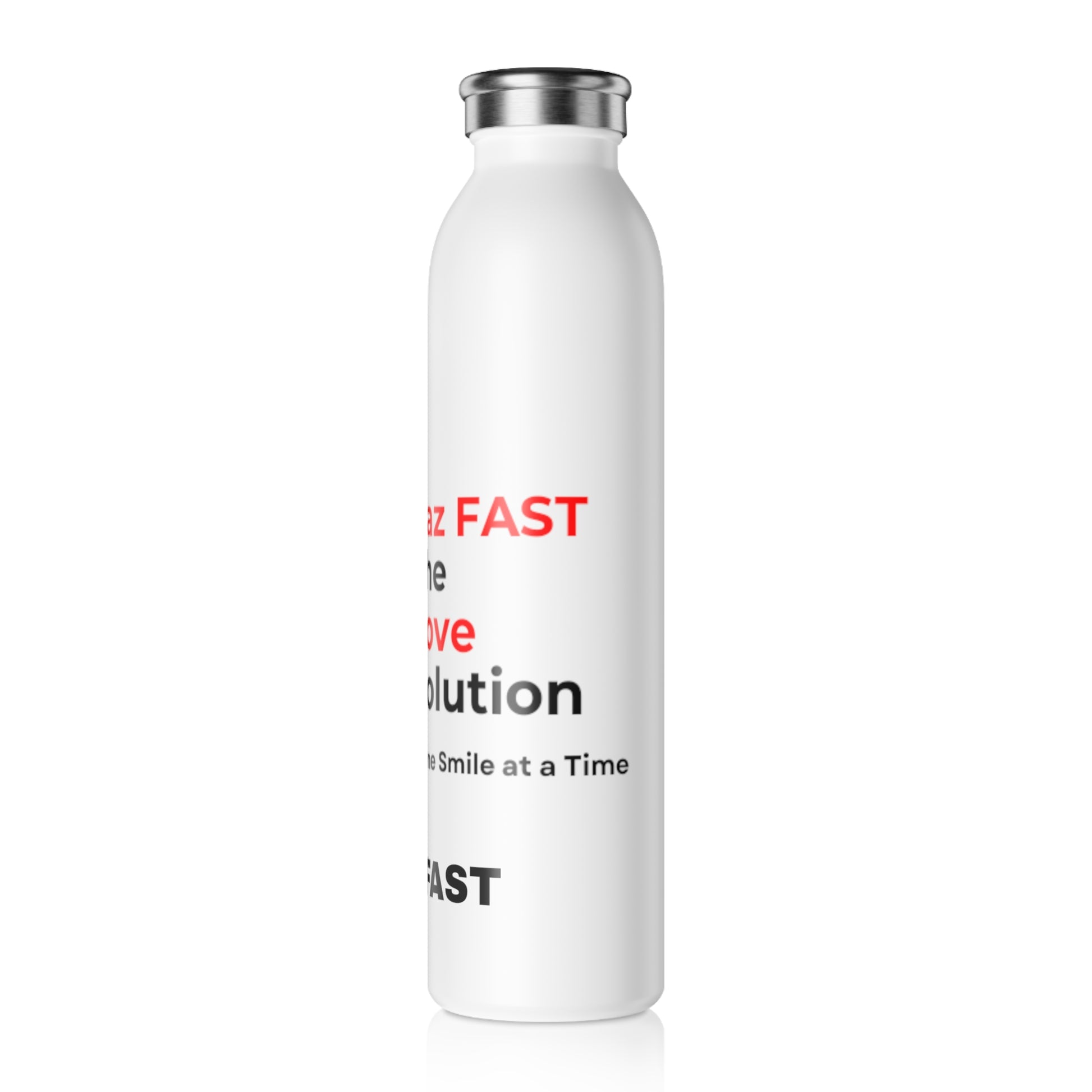 Slim Water Bottle | Extend Total *Kindness with "Paz FAST, The Love Solution" - The Love Solution