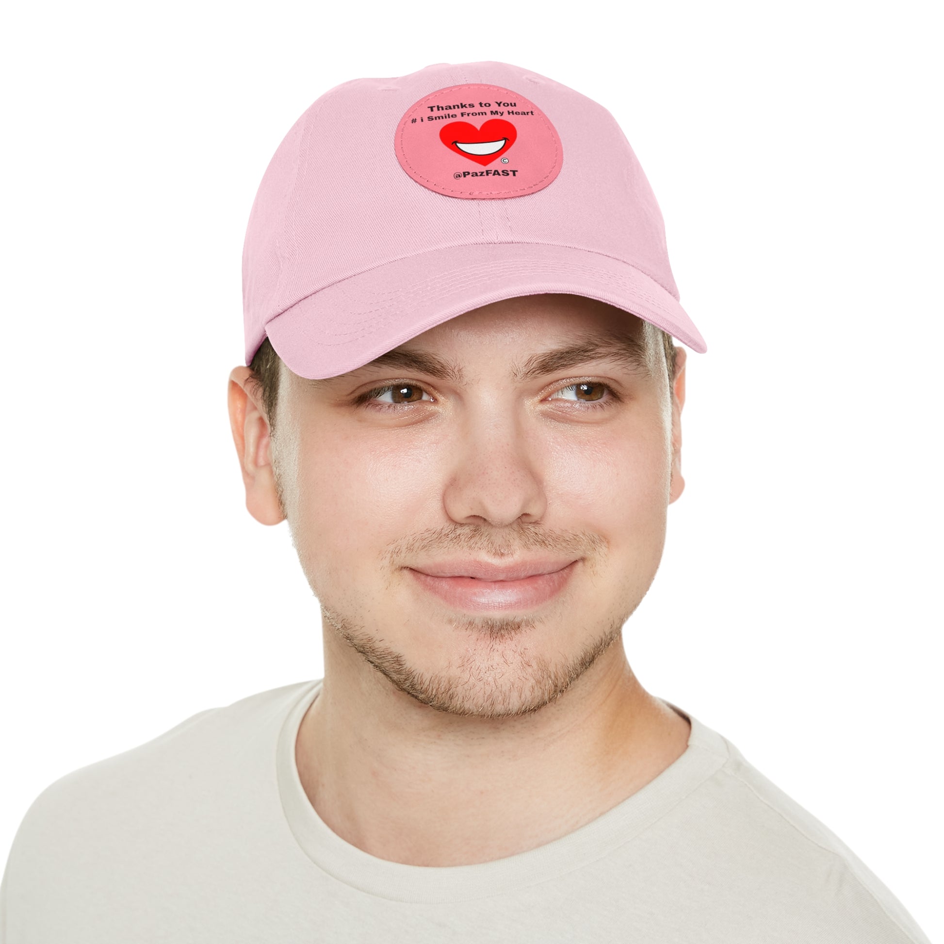 Dad Hat with Leather Patch (Round) | Extend Total *Kindness with "Paz FAST, The Love Solution" - The Love Solution