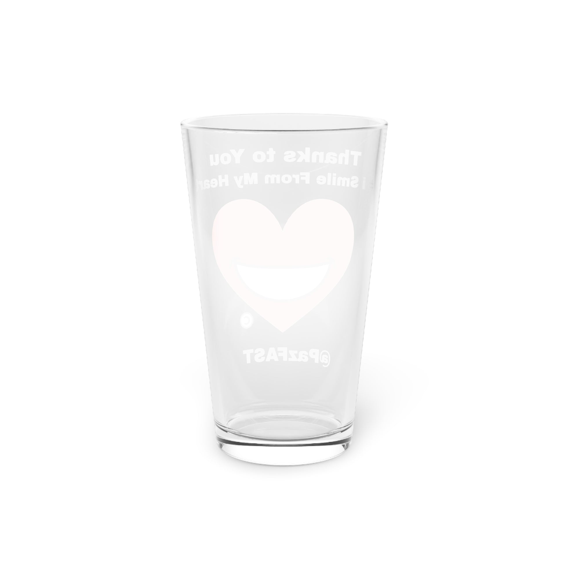 Pint Glass, 16oz | Extend Total *Kindness with "Paz FAST, The Love Solution" - The Love Solution