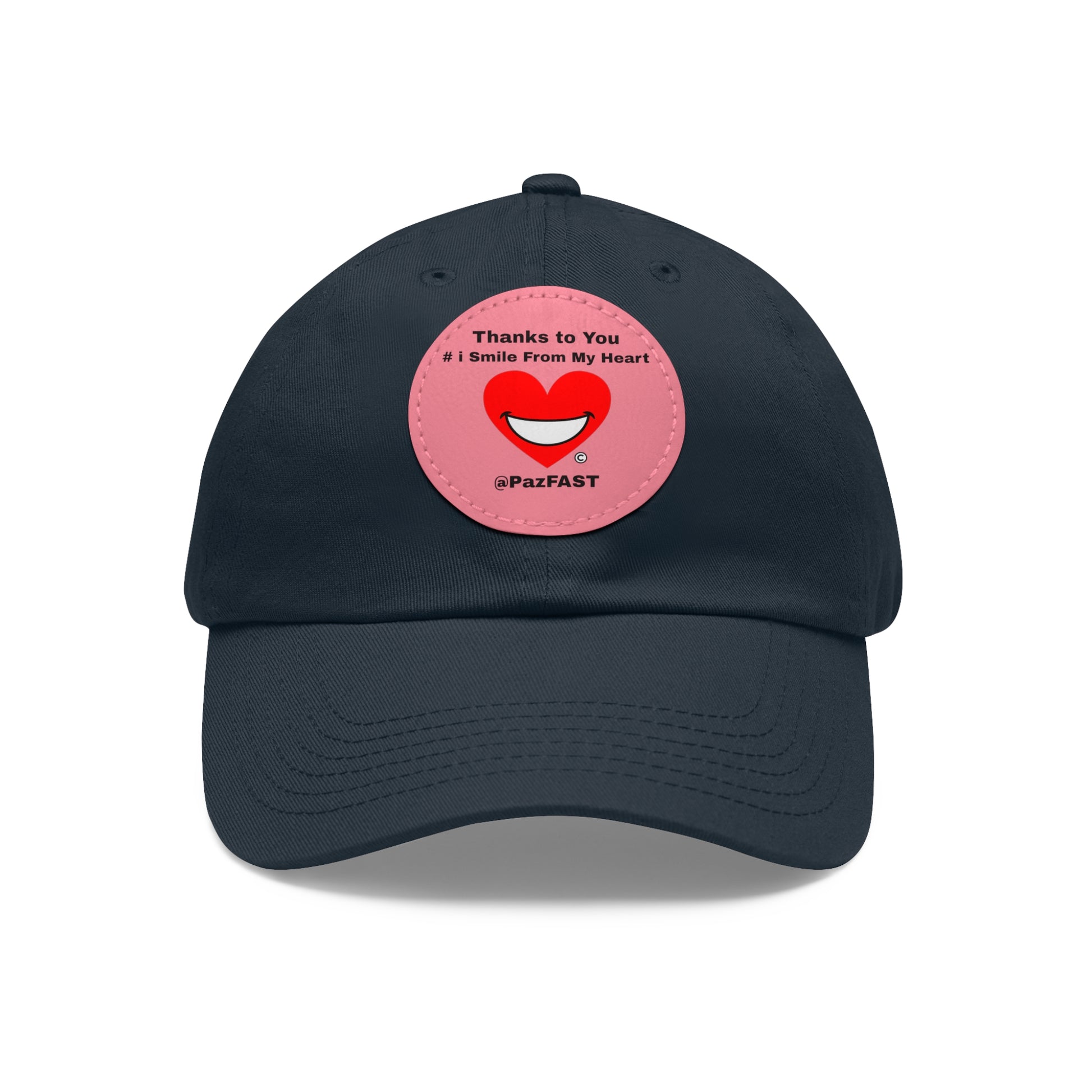 Dad Hat with Leather Patch (Round) | Extend Total *Kindness with "Paz FAST, The Love Solution" - The Love Solution