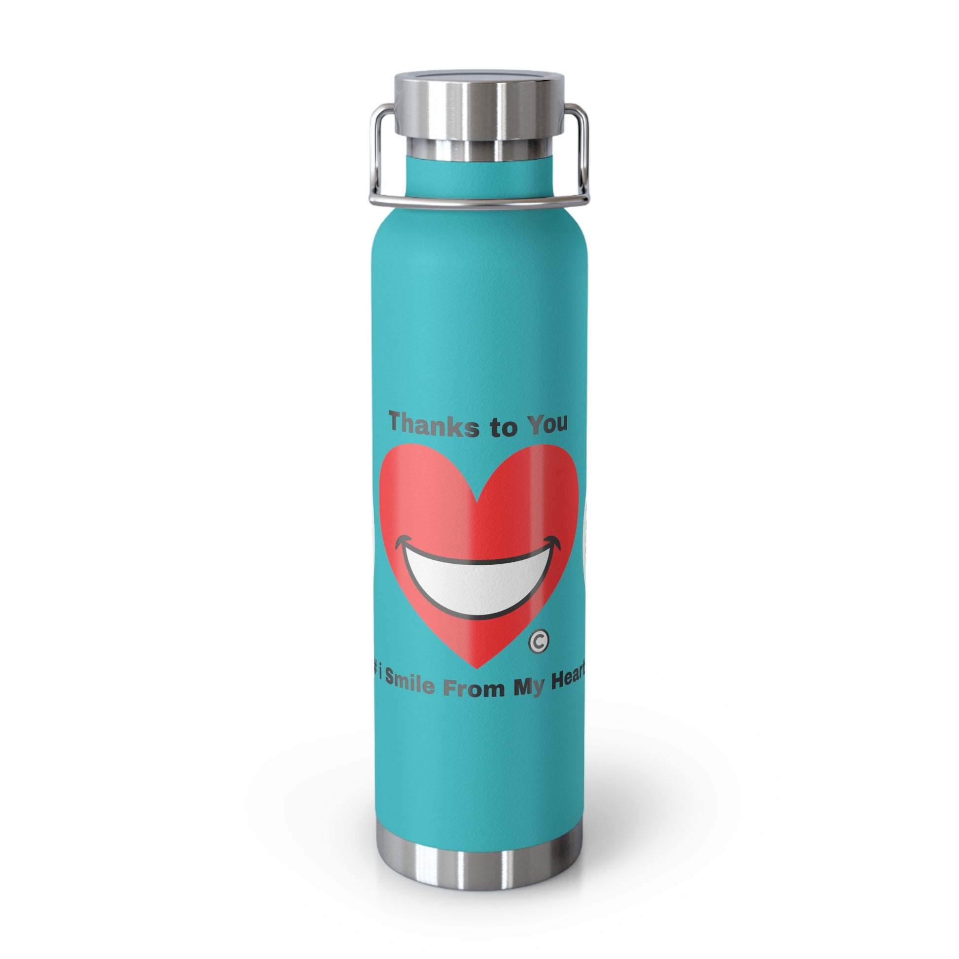 Copper Vacuum Insulated Bottle, 22oz | Extend Total *Kindness with "Paz FAST, The Love Solution" - The Love Solution