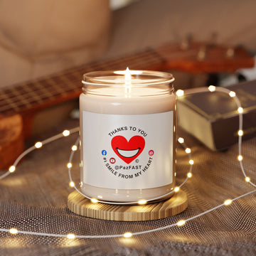 Scented Soy Candle, 9oz | Extend Total *Kindness with "Paz FAST, The Love Solution" - The Love Solution