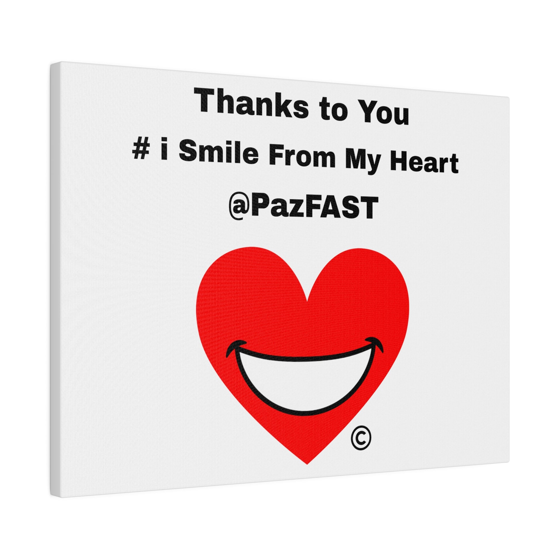 Matte Canvas, Stretched, 0.75" | Extend Total *Kindness with "Paz FAST, The Love Solution" - The Love Solution