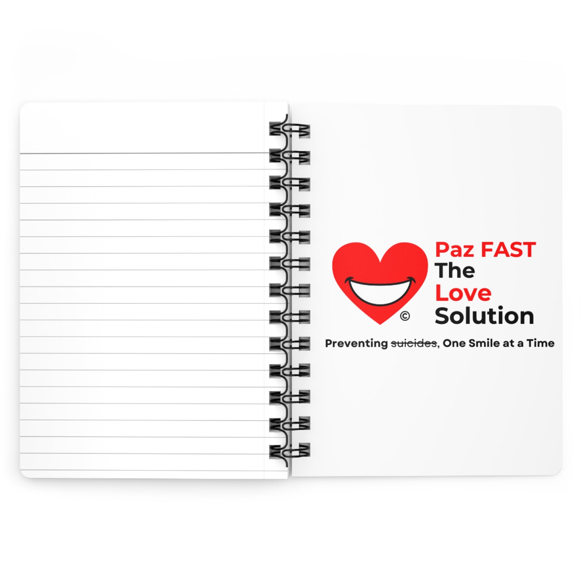 Spiral Bound Journal | Extend Total *Kindness with "Paz FAST, The Love Solution" - The Love Solution