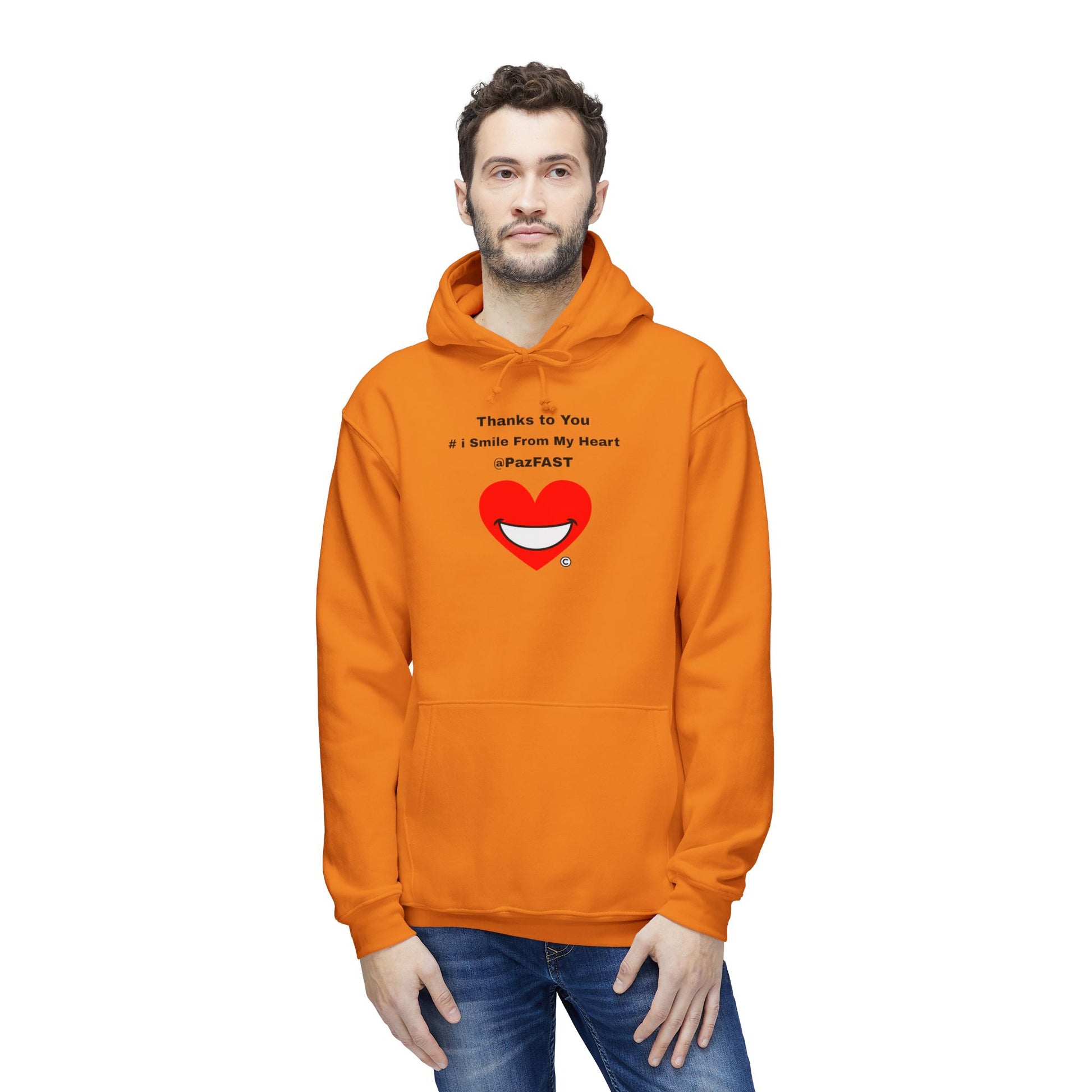 Unisex Hooded Sweatshirt, Made in US | Extend Total *Kindness with "Paz FAST, The Love Solution" - The Love Solution