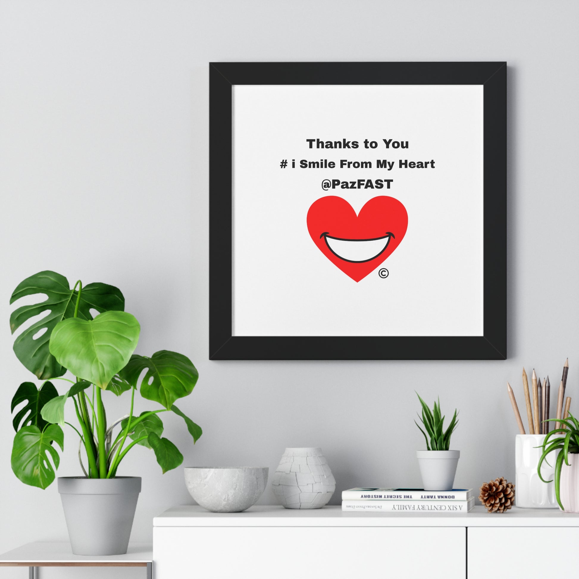 Framed Horizontal Poster | Extend Total *Kindness with "Paz FAST, The Love Solution" - The Love Solution