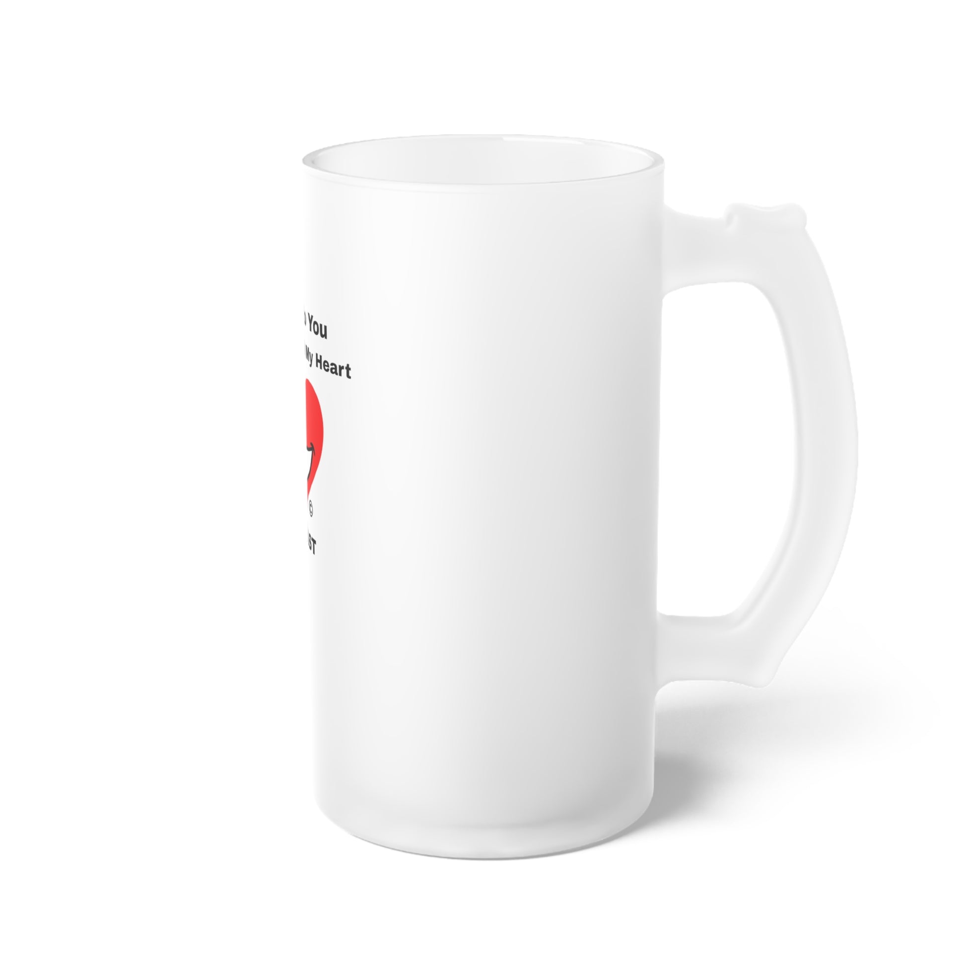 Frosted Glass Beer Mug | Extend Total *Kindness with "Paz FAST, The Love Solution" - The Love Solution