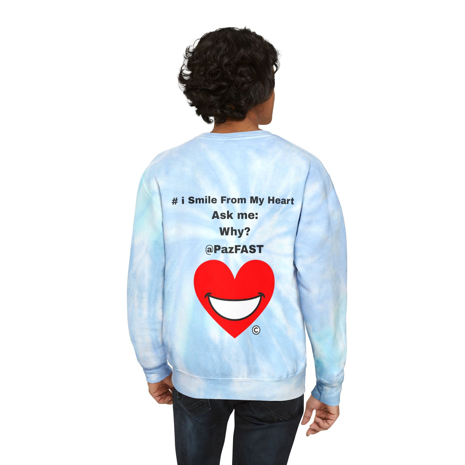 Unisex Tie-Dye Sweatshirt | Extend Total *Kindness with "Paz FAST, The Love Solution" - The Love Solution