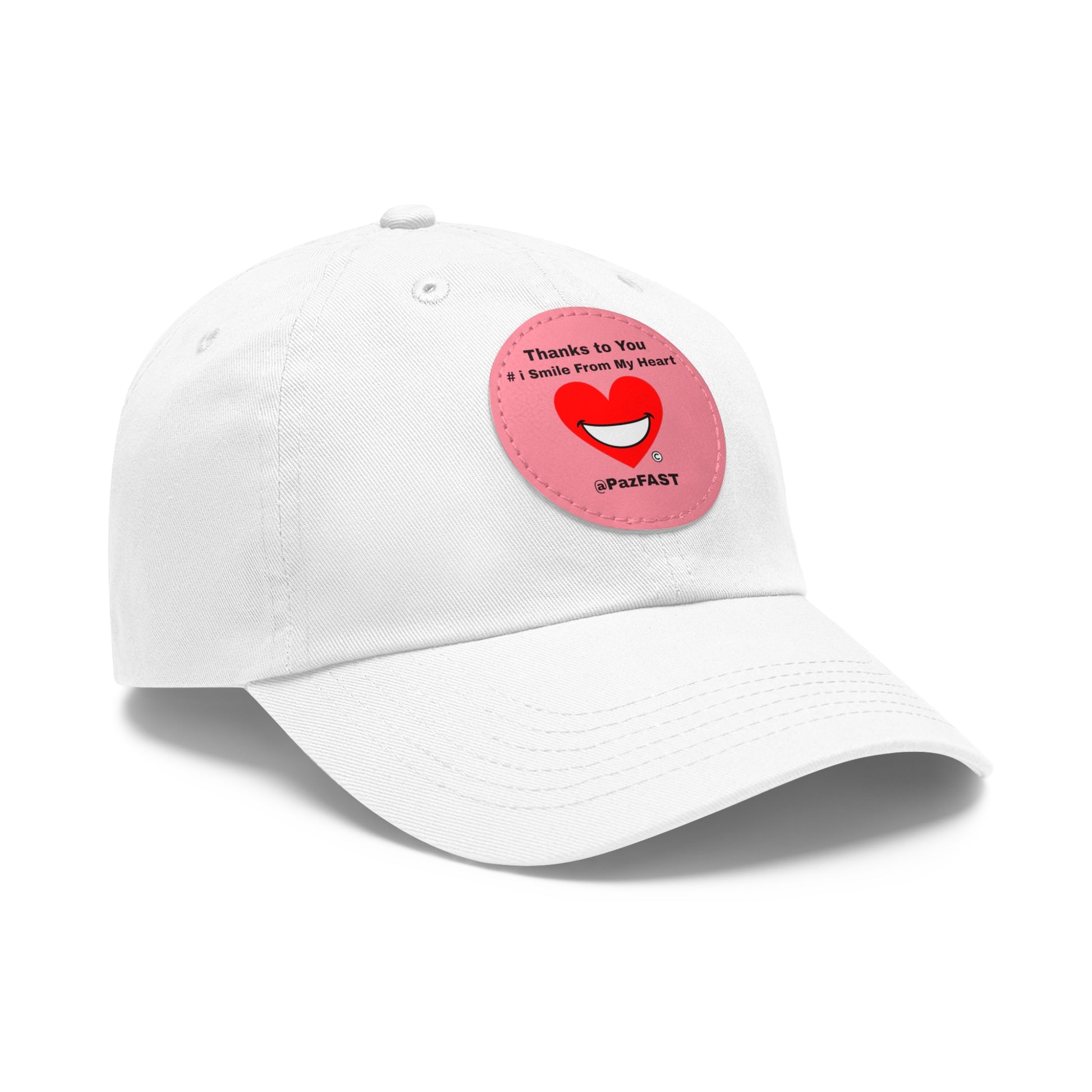 Dad Hat with Leather Patch (Round) | Extend Total *Kindness with "Paz FAST, The Love Solution" - The Love Solution