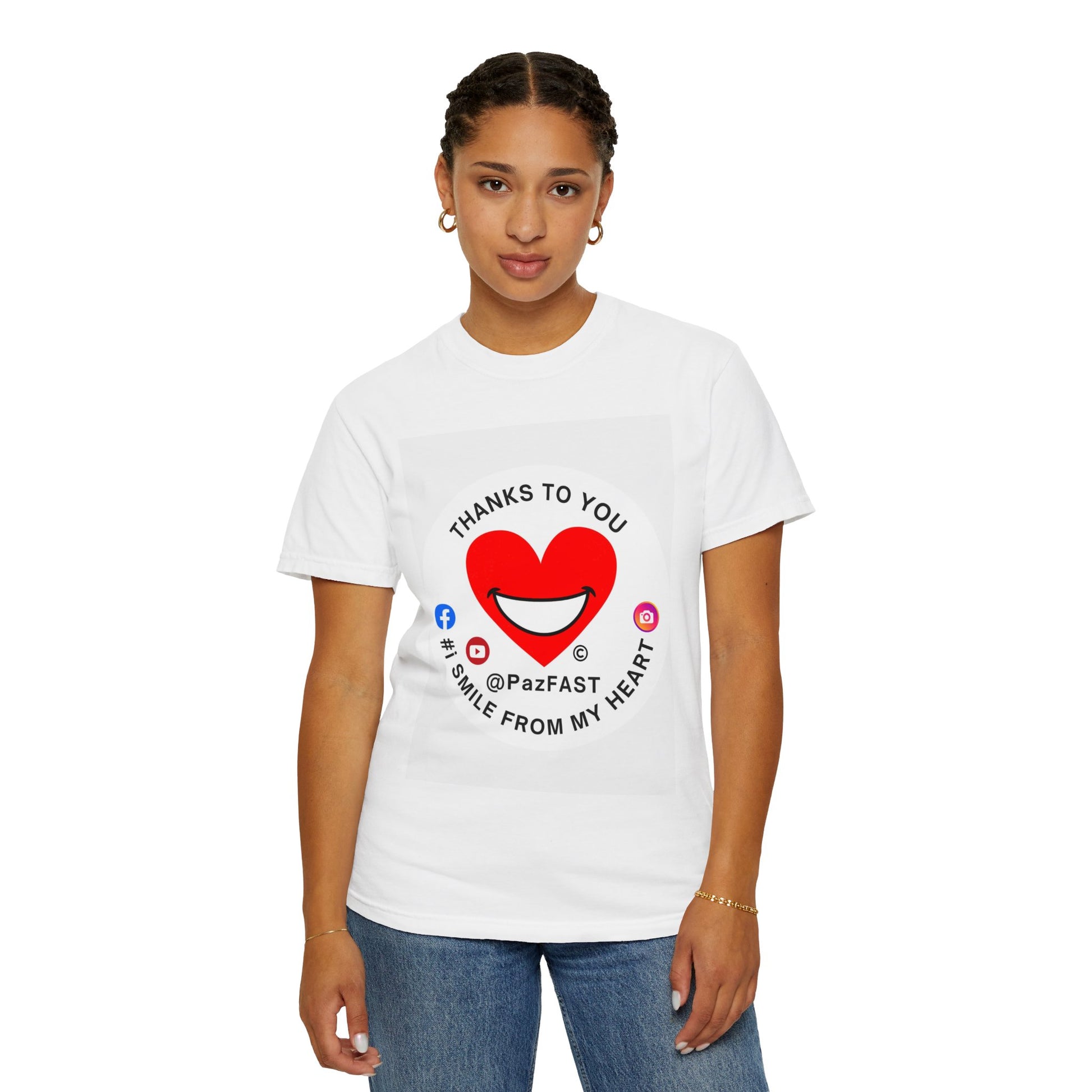 Unisex Garment-Dyed T-shirt | Extend Total *Kindness with "Paz FAST, The Love Solution" - The Love Solution