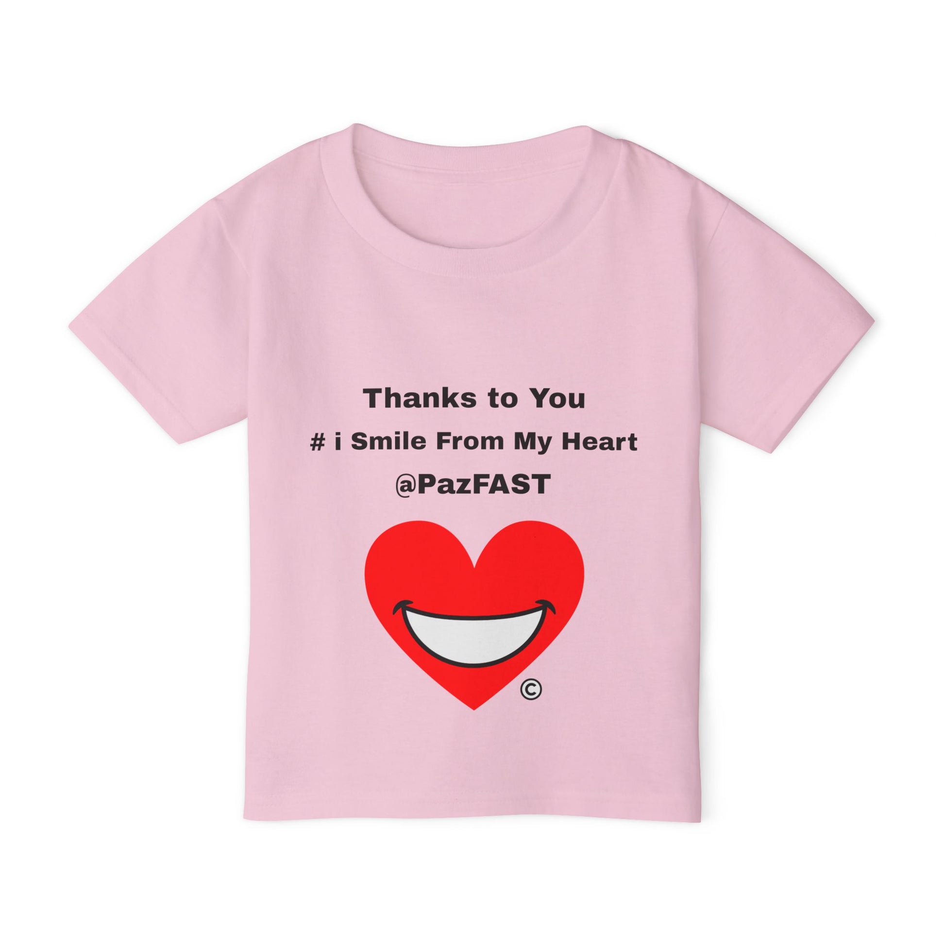 Heavy Cotton™ Toddler T-shirt | Extend Total *Kindness with "Paz FAST, The Love Solution" - The Love Solution