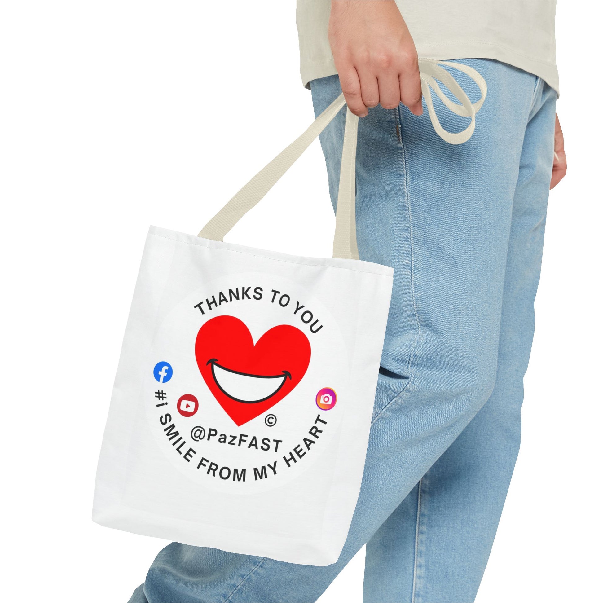 Tote Bag (AOP) | Extend Total *Kindness with "Paz FAST, The Love Solution" - The Love Solution