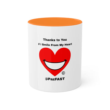 Colorful Mugs, 11oz | Extend Total *Kindness with "Paz FAST, The Love Solution" - The Love Solution