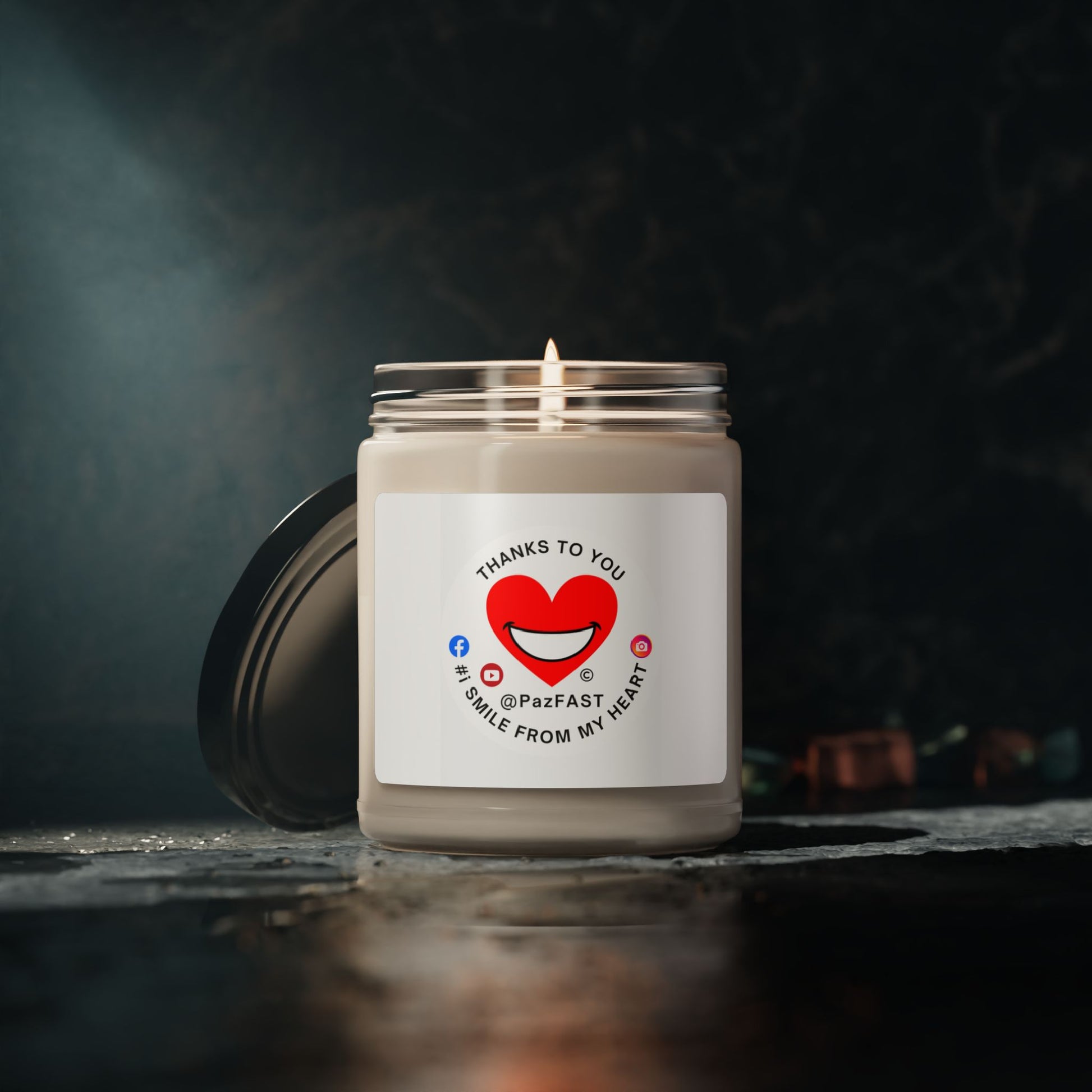 Scented Soy Candle, 9oz | Extend Total *Kindness with "Paz FAST, The Love Solution" - The Love Solution