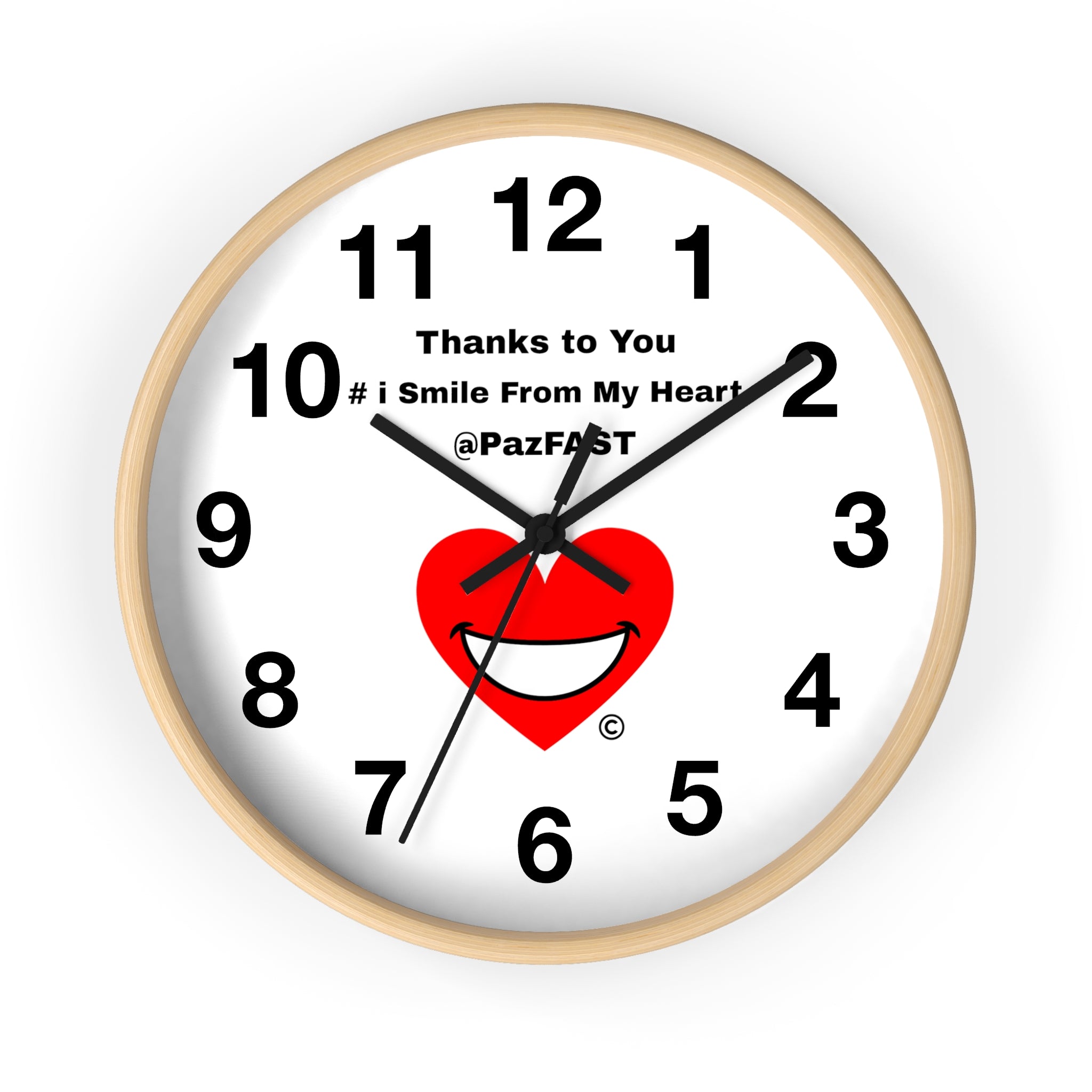 Wall Clock | Extend Total *Kindness with "Paz FAST, The Love Solution"