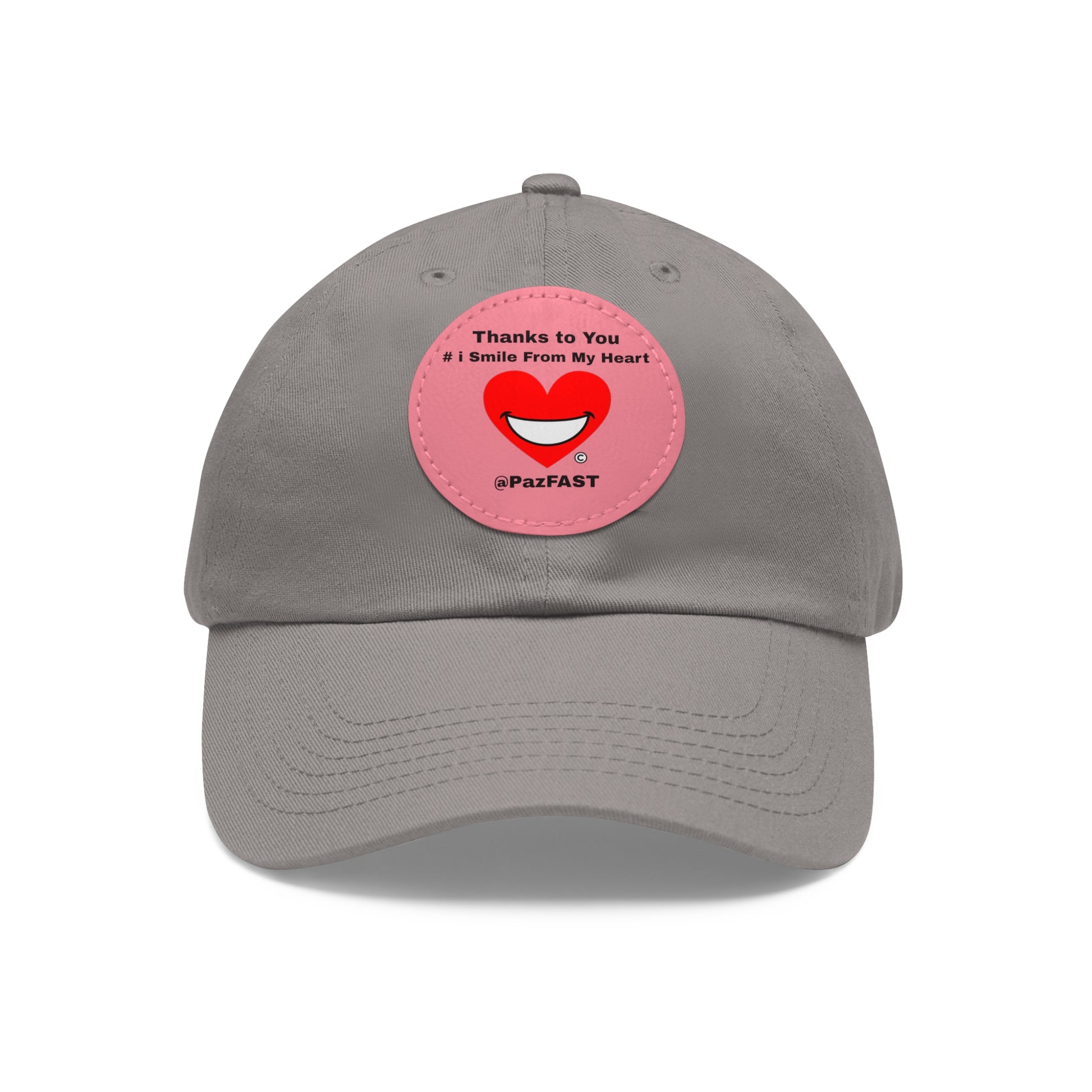 Dad Hat with Leather Patch (Round) | Extend Total *Kindness with "Paz FAST, The Love Solution" - The Love Solution