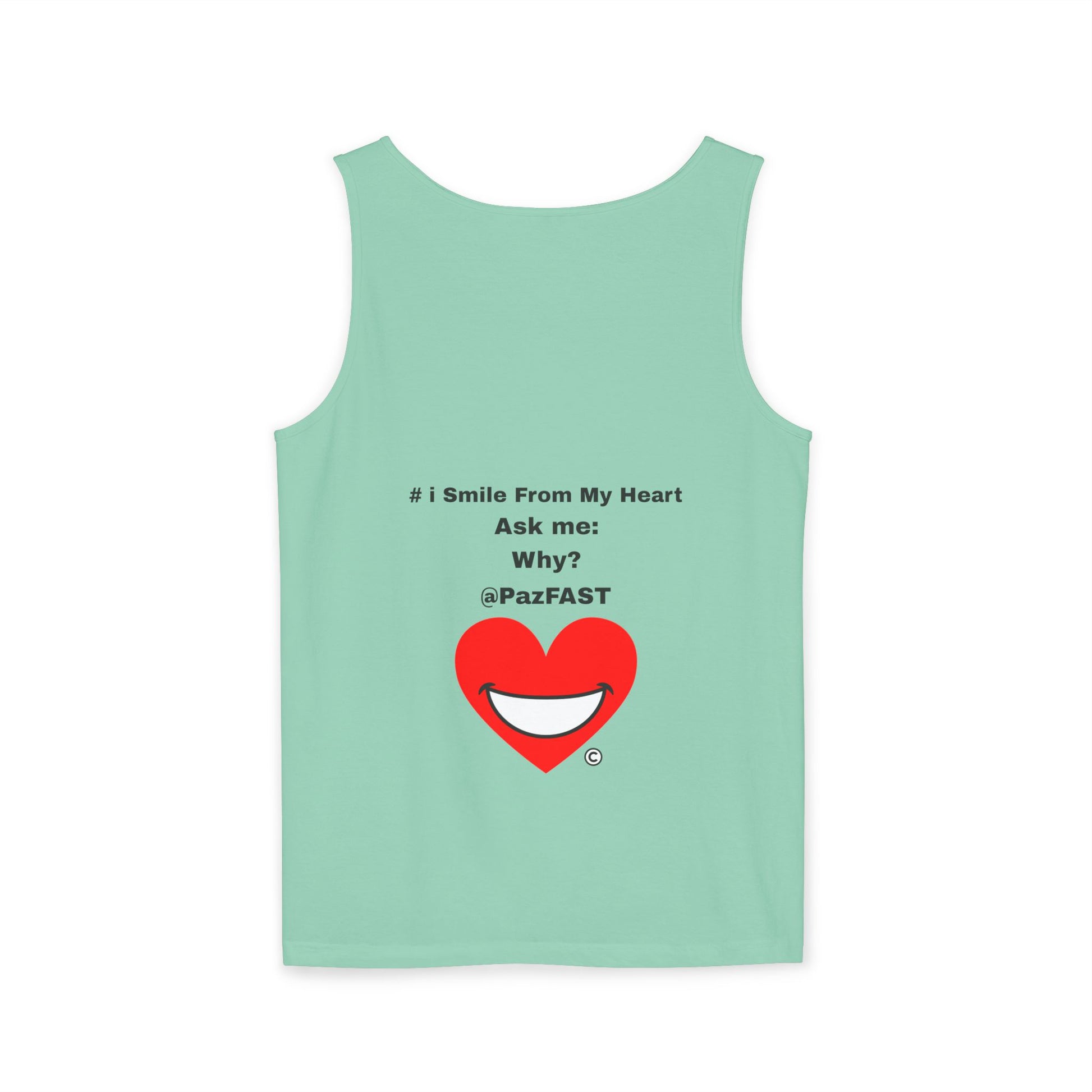 Unisex Garment-Dyed Tank Top | Extend Total *Kindness with "Paz FAST, The Love Solution" - The Love Solution