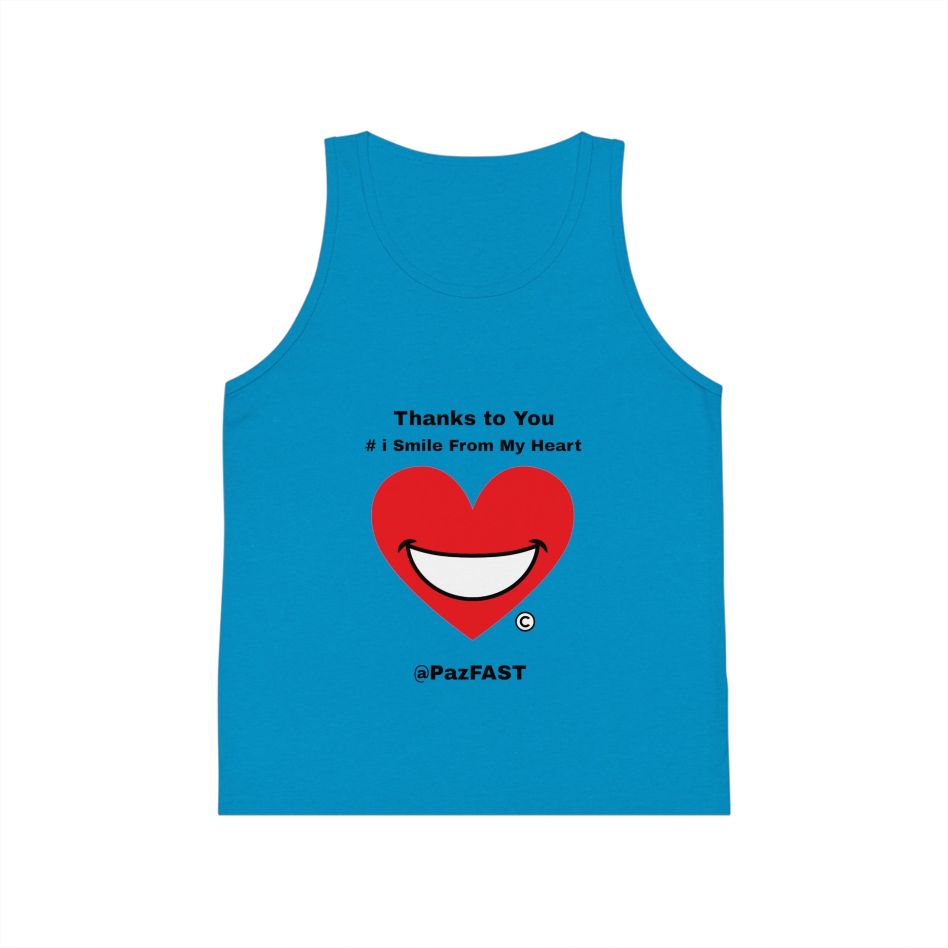 Kid's Jersey Tank Top | Extend Total *Kindness with "Paz FAST, The Love Solution" - The Love Solution